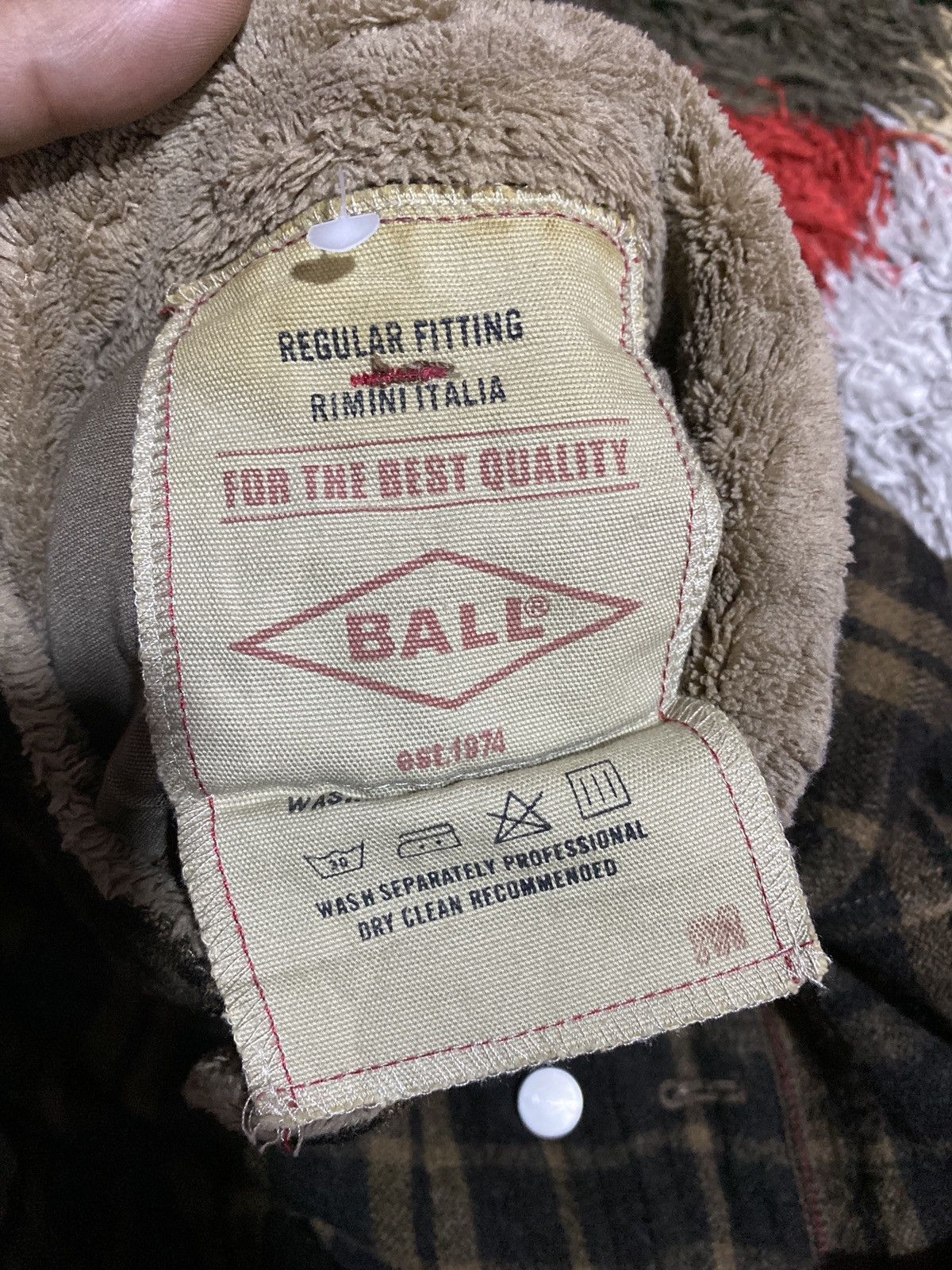 Japanese Brand BALL RIMINI ITALIA REGULA R FITTING WOOL FABRIC Size US M / EU 48-50 / 2 - 7 Thumbnail