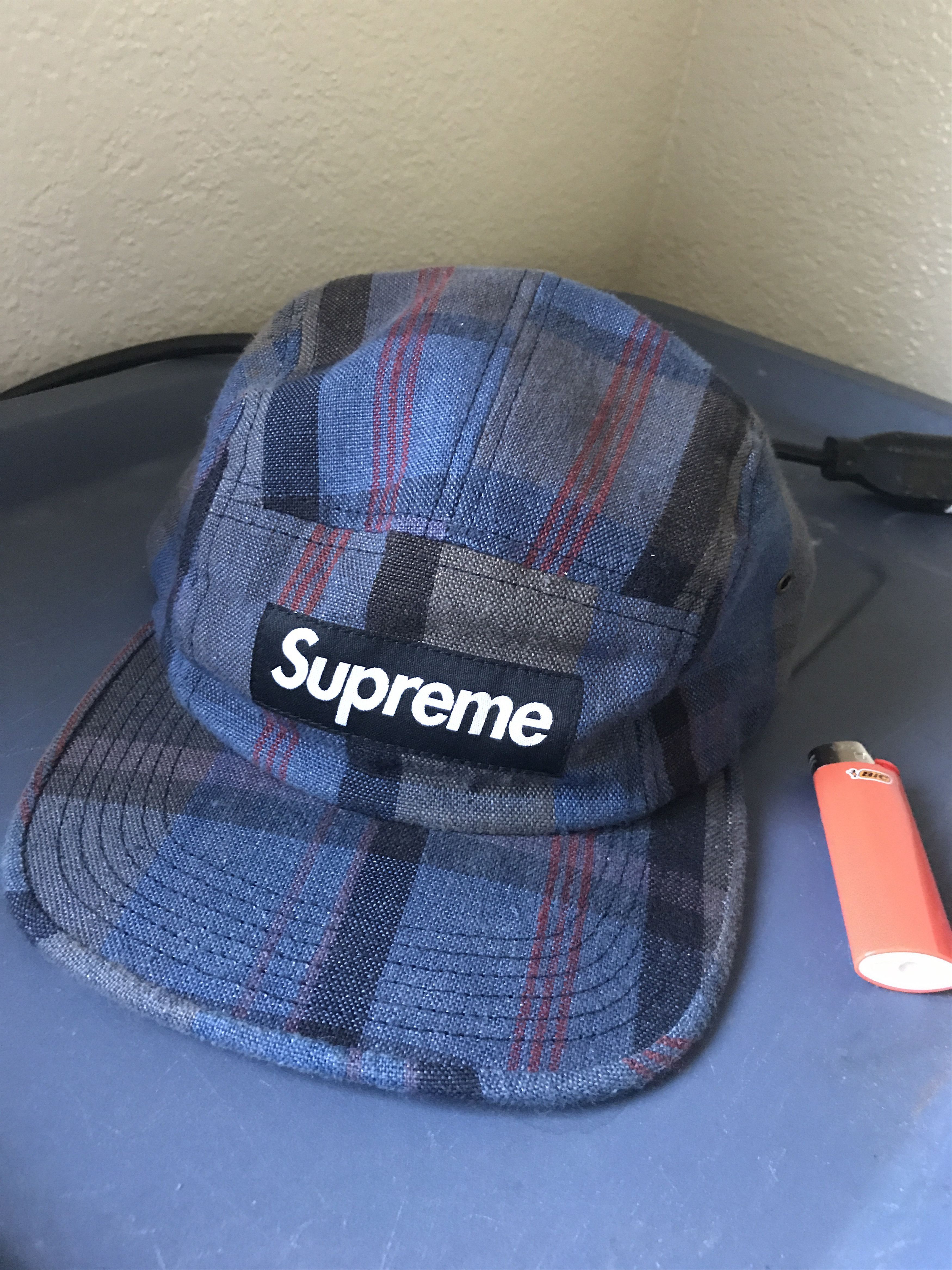 Supreme Authentic Supreme panel hat Grailed