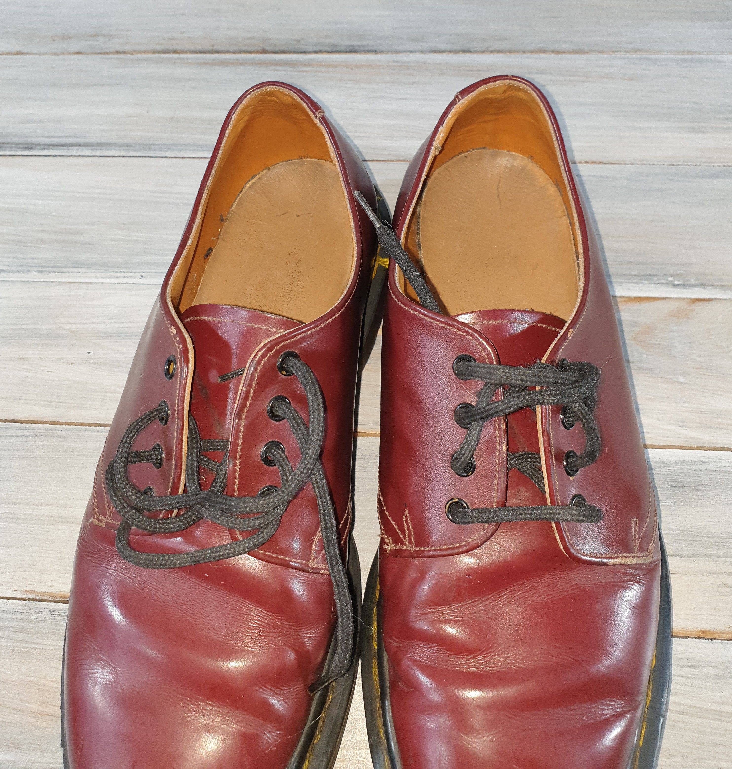 Dr. Martens × Vintage Vintage Dr. Martens 1461 Women Casual Cherry Made InEngland Size US 4 / IT 34 - 10 Thumbnail