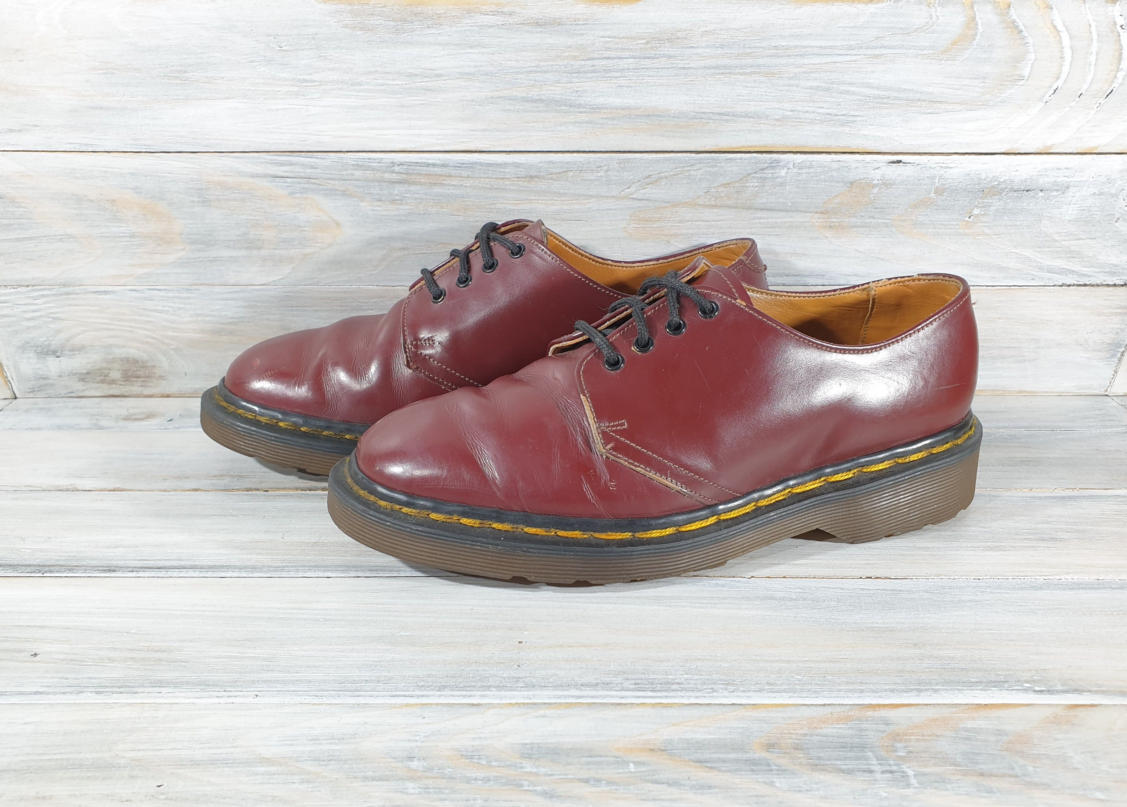 Dr. Martens × Vintage Vintage Dr. Martens 1461 Women Casual Cherry Made InEngland Size US 4 / IT 34 - 19 Thumbnail