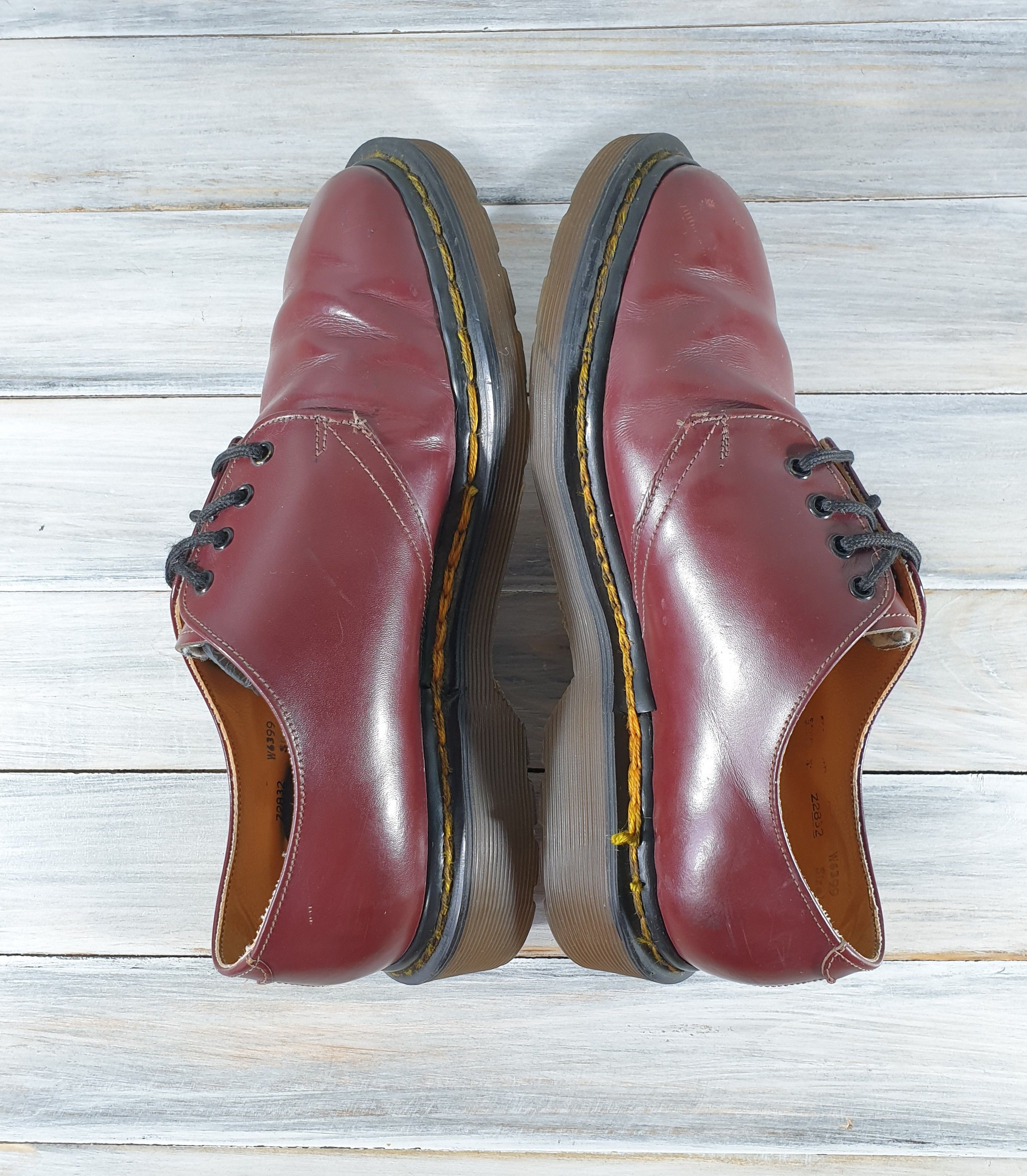 Dr. Martens × Vintage Vintage Dr. Martens 1461 Women Casual Cherry Made InEngland Size US 4 / IT 34 - 8 Thumbnail