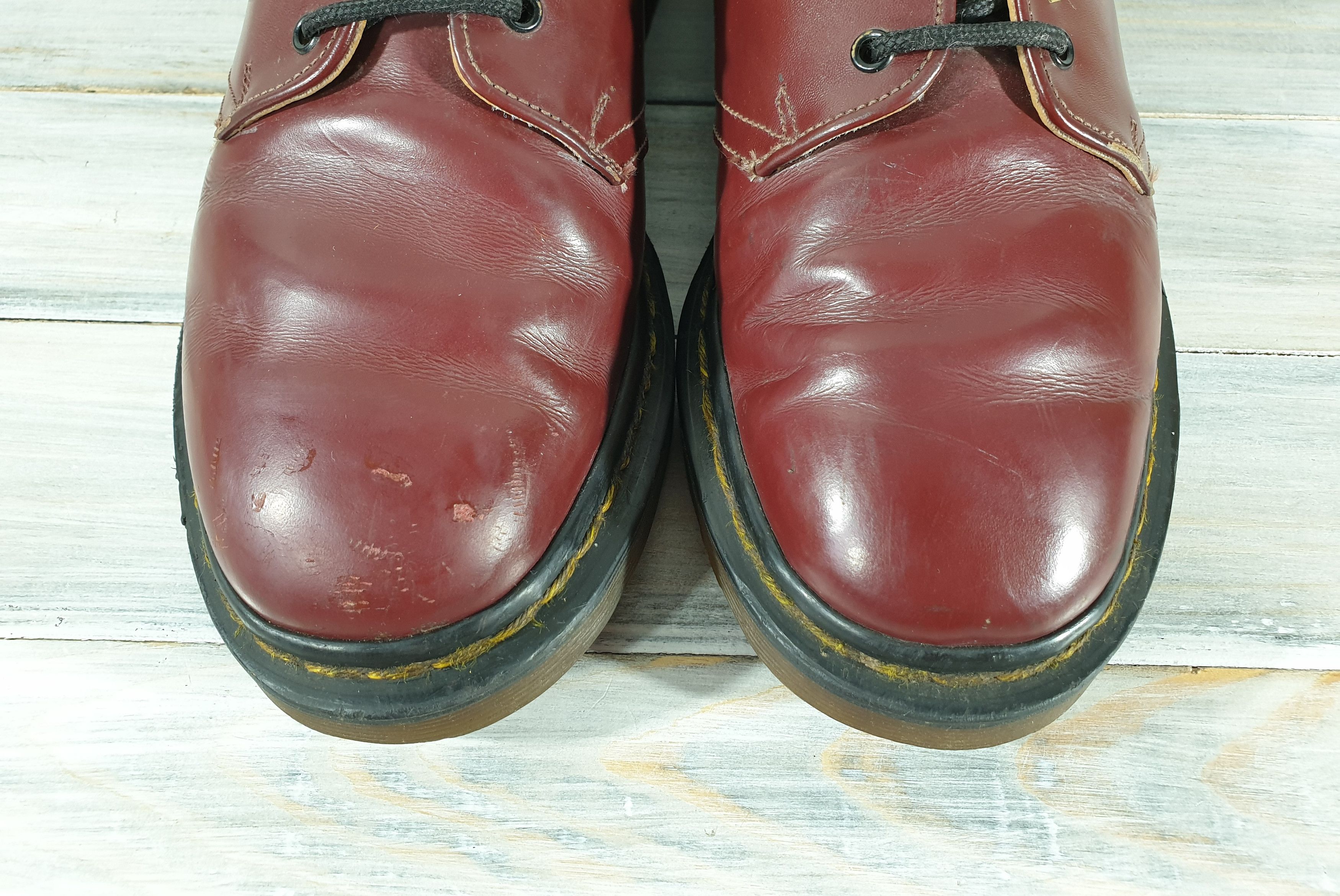 Dr. Martens × Vintage Vintage Dr. Martens 1461 Women Casual Cherry Made InEngland Size US 4 / IT 34 - 4 Thumbnail