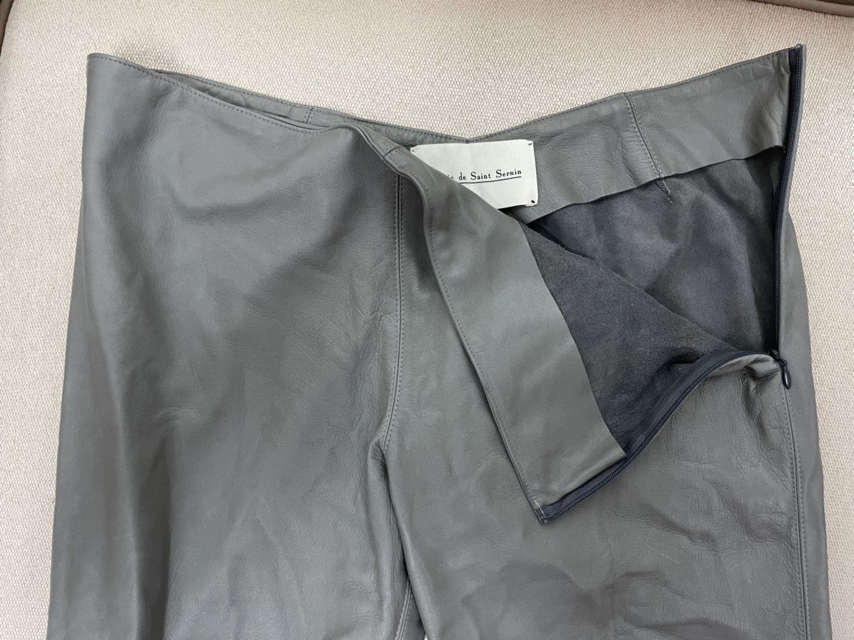 Ludovic De Saint Sernin Lambskin leather curved waist pant Size US 32 / EU 48 - 9 Thumbnail