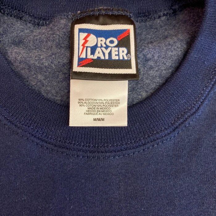 Vintage Pro Player Blank Navy Crewneck Sweater