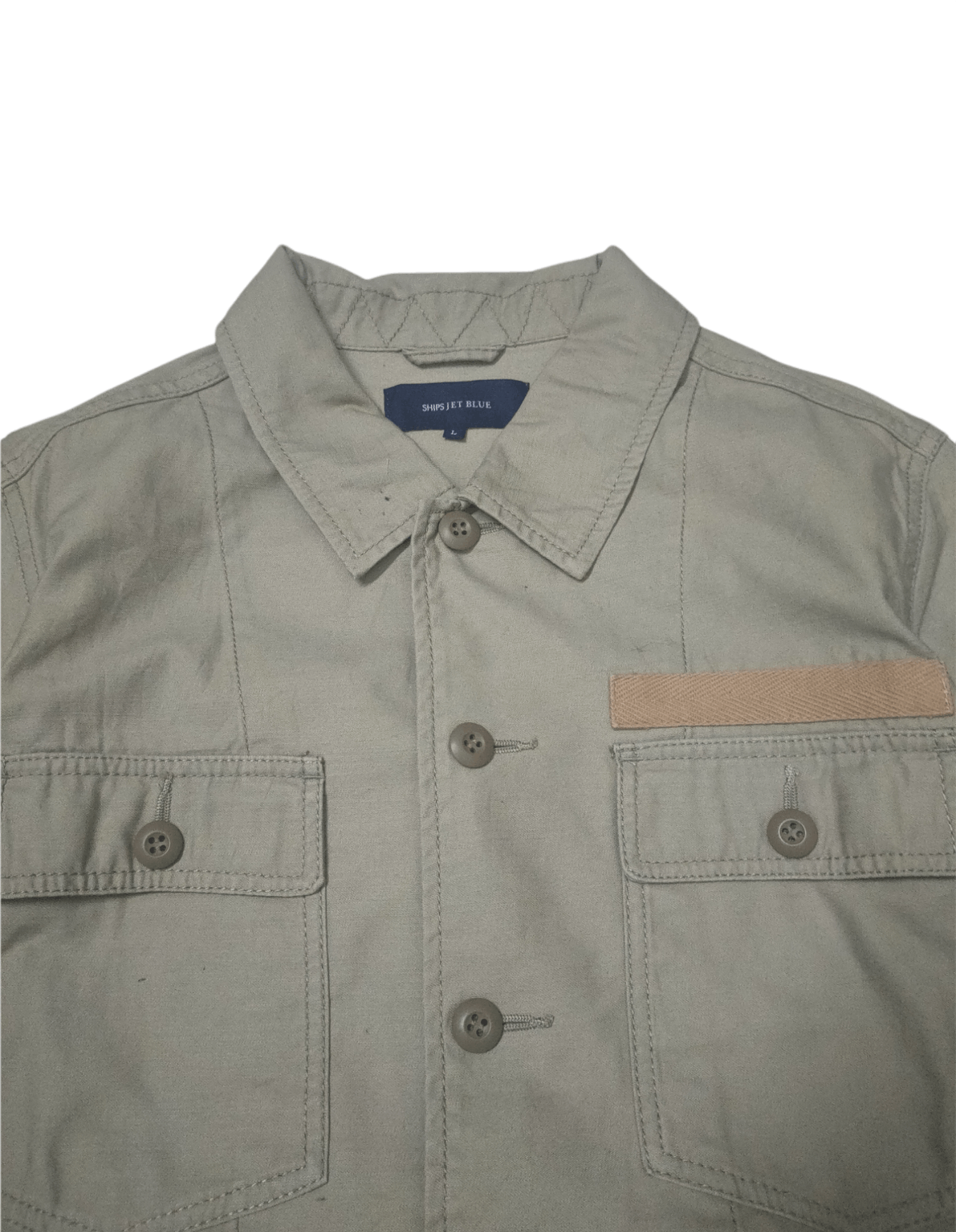 Japanese Brand Ships Jet Blue Cotton Jacket Size US M / EU 48-50 / 2 - 4 Thumbnail