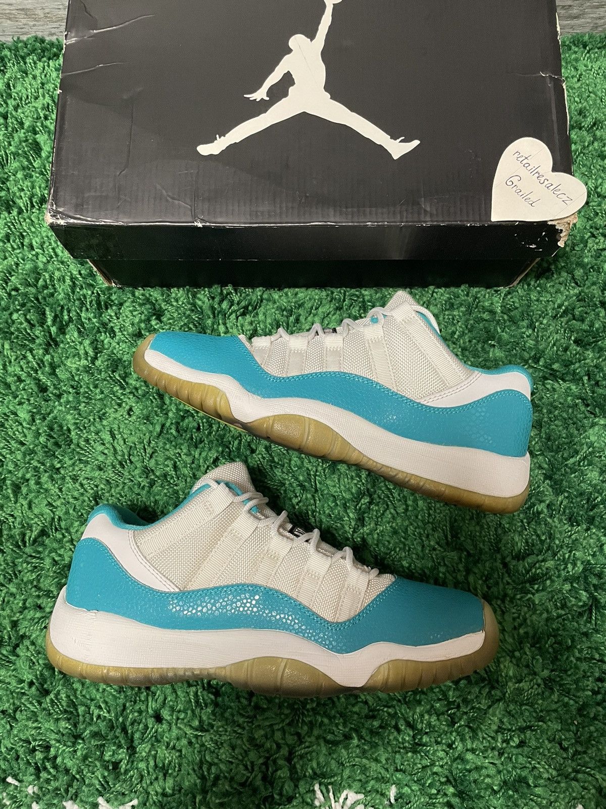 Jordan Brand Air Jordan 11 Retro Low GS Aqua Safari Grailed