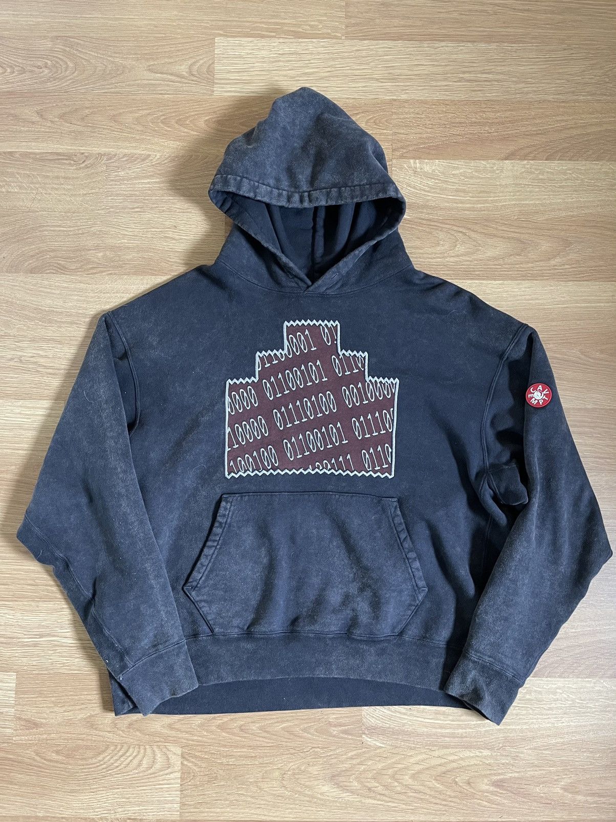 Cav Empt Overdye Numbers Ziggurat Hoodie | Grailed