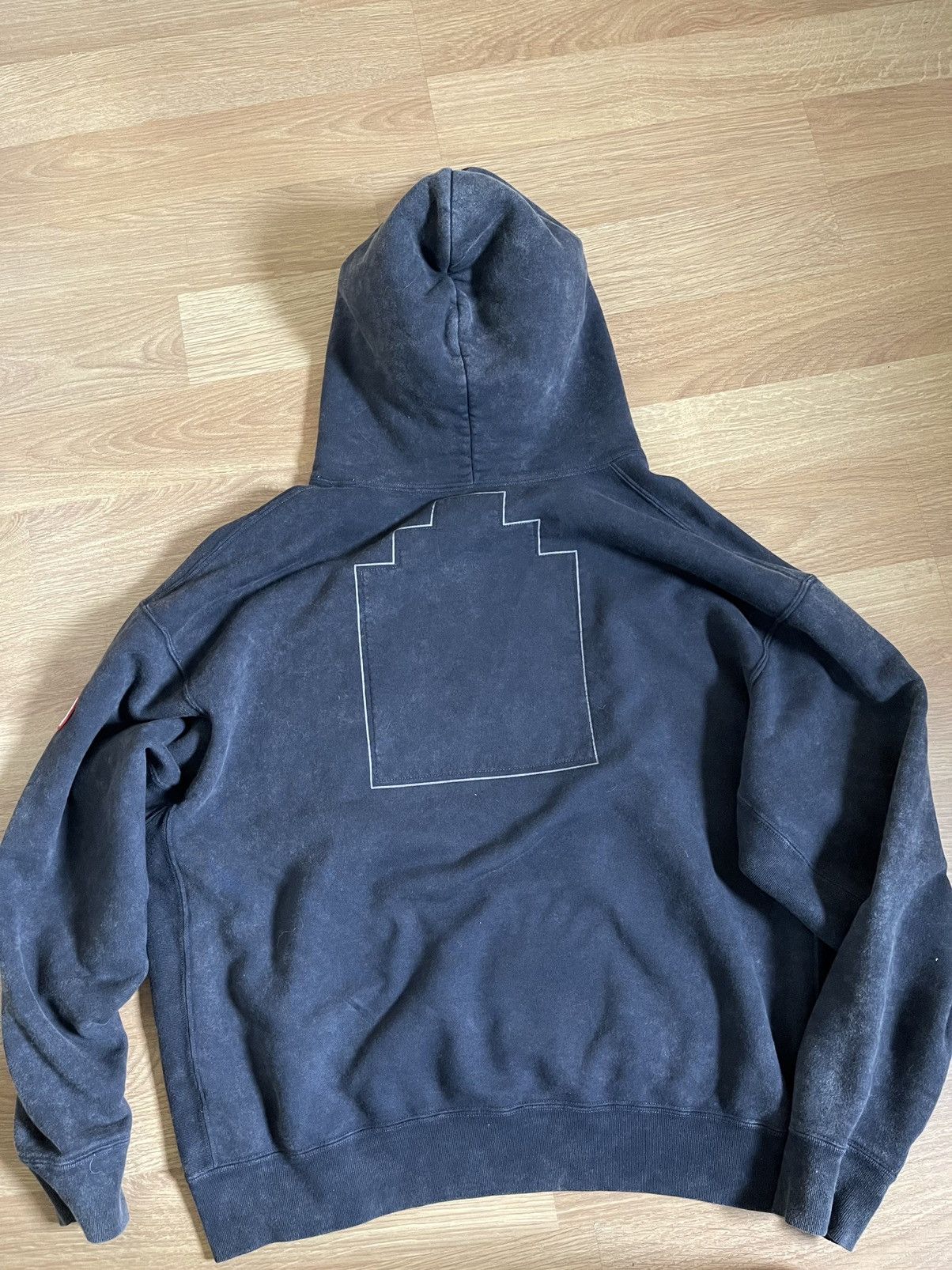 Cav Empt Overdye Numbers Ziggurat Hoodie | Grailed