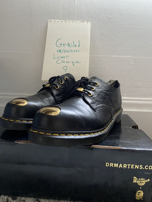 Bape dr store martens gold toe