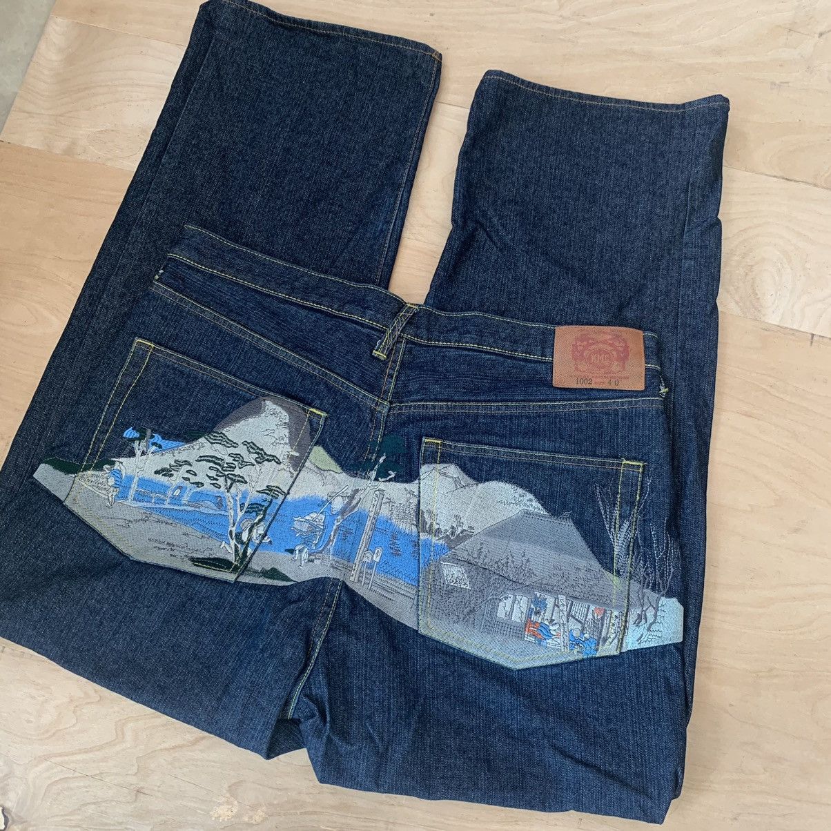 Vintage fashion 2000s RMC Red Monkey Company Martin Ksohoh Lot 1002 Dark Jeans Size 40