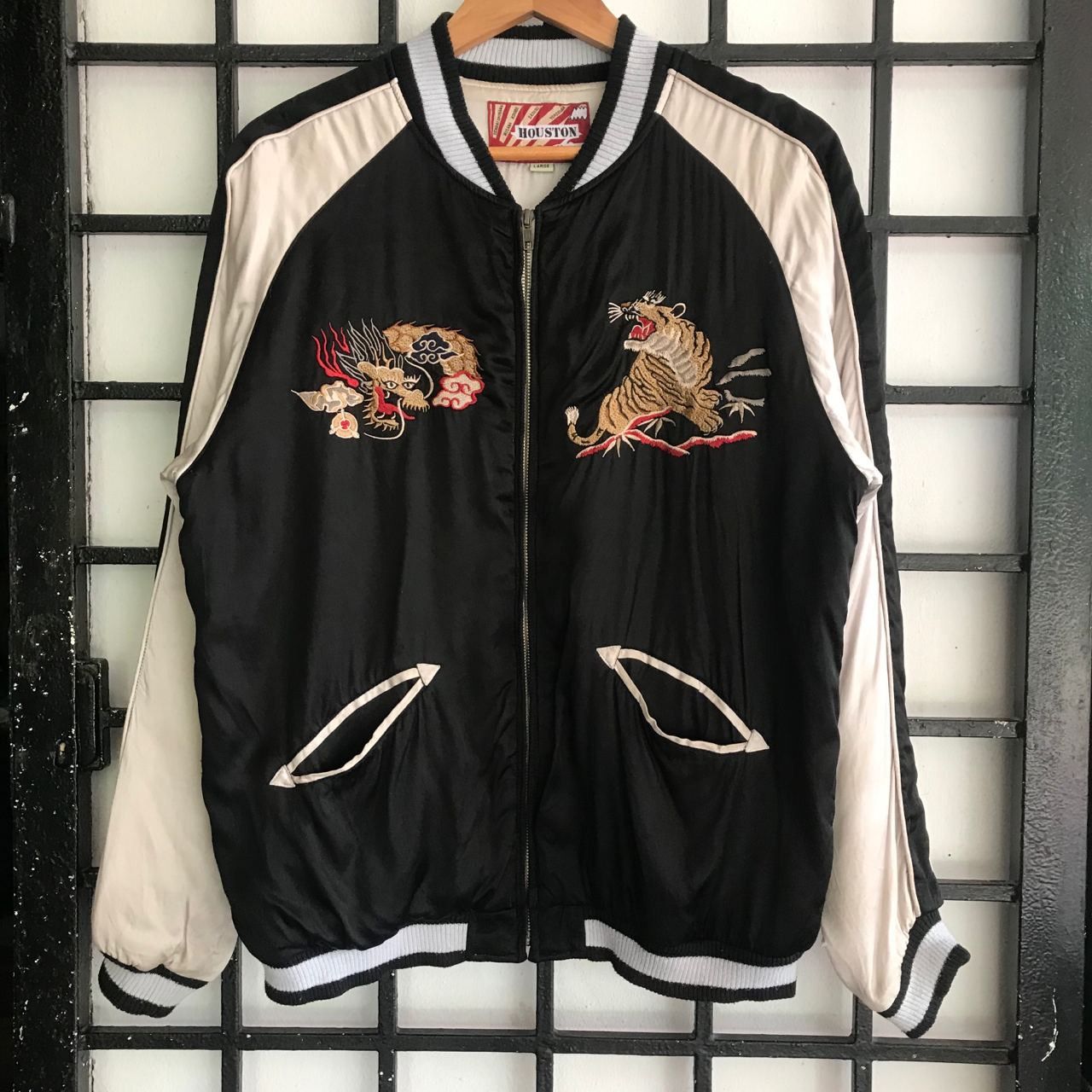 Japanese Brand × Vintage 🔥🇯🇵 Vintage HOUSTAN JAPAN Sukajan Jacket Size US L / EU 52-54 / 3 - 3 Thumbnail