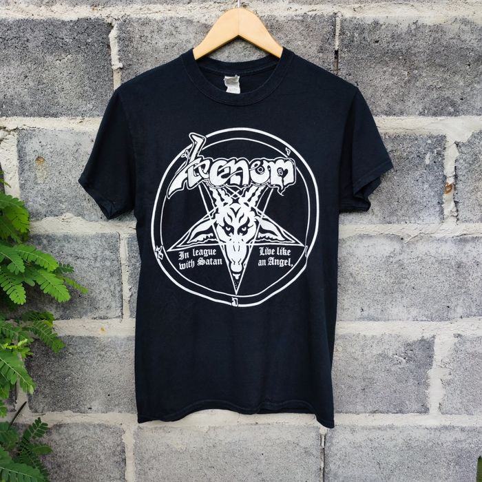 Band Tees Venom Band In League With Satan T-shirt Official | Grailed