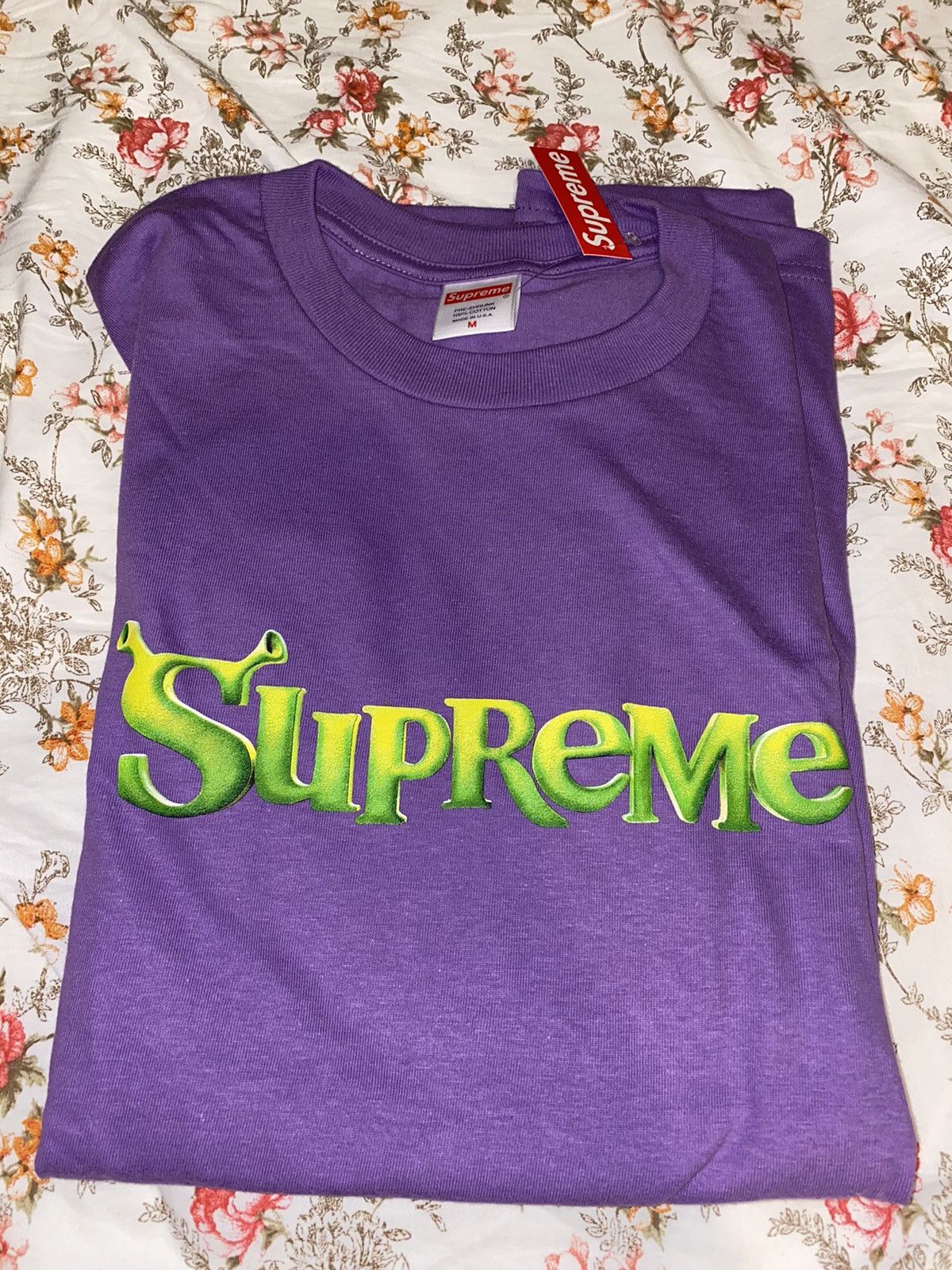 Supreme Supreme Shrek Tee Purple FW21 | Grailed