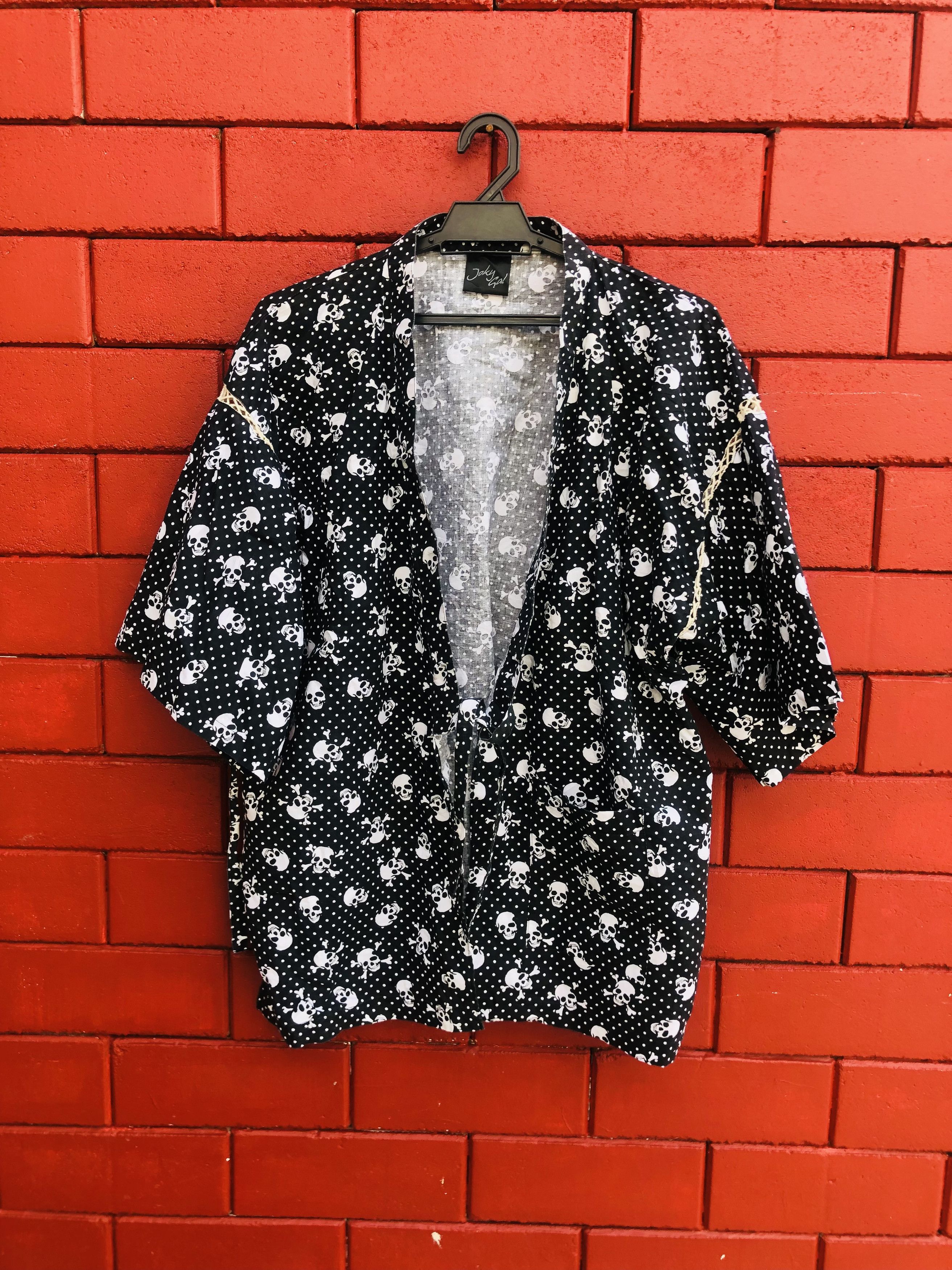 Japanese Brand Vintage Joky Gal Japanese Skull Travis Scott Style Size US L / EU 52-54 / 3 - 1 Thumbnail