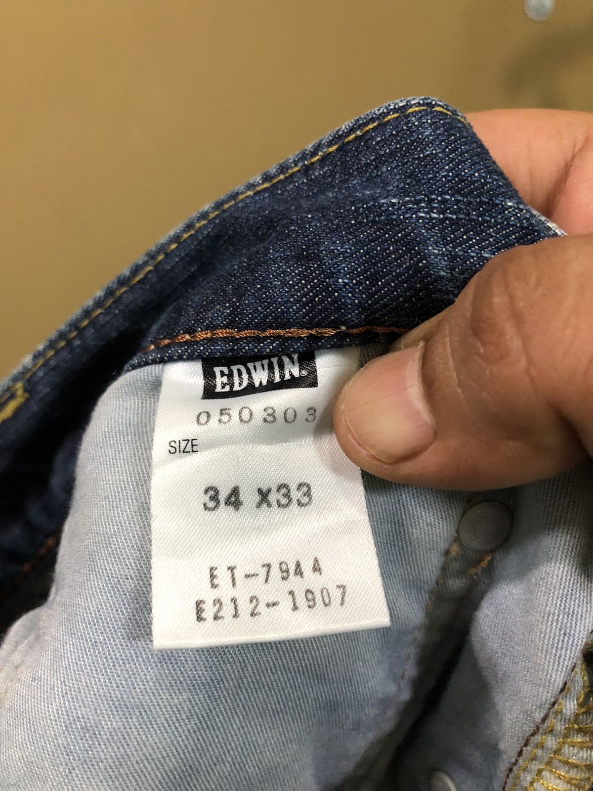 Edwin Edwin 503 Denim Jeans Size US 34 / EU 50 - 8 Thumbnail