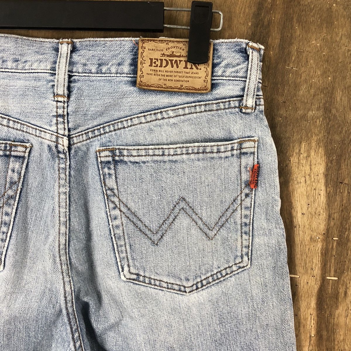 Edwin VINTAGE EDWIN ORANGE TAG FADED JEANS DENIM PANTS # 007 Size US 29 - 10 Thumbnail