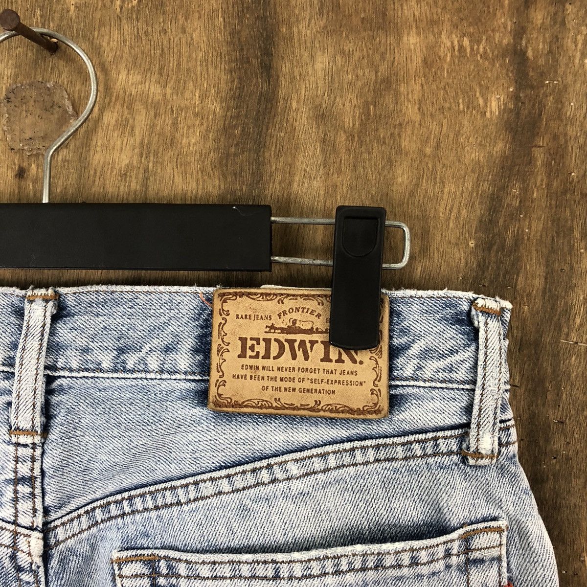 Edwin VINTAGE EDWIN ORANGE TAG FADED JEANS DENIM PANTS # 007 Size US 29 - 11 Thumbnail
