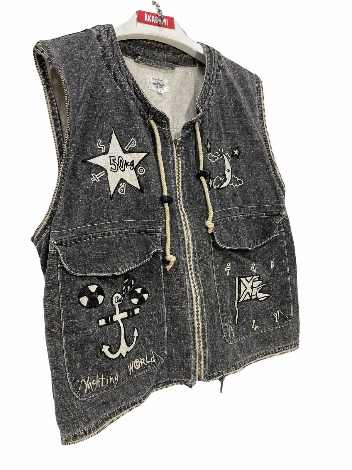 Jean Charles De Castelbajac Castelbajac Sports Denim Vest 17🟩 Size US L / EU 52-54 / 3 - 1 Thumbnail