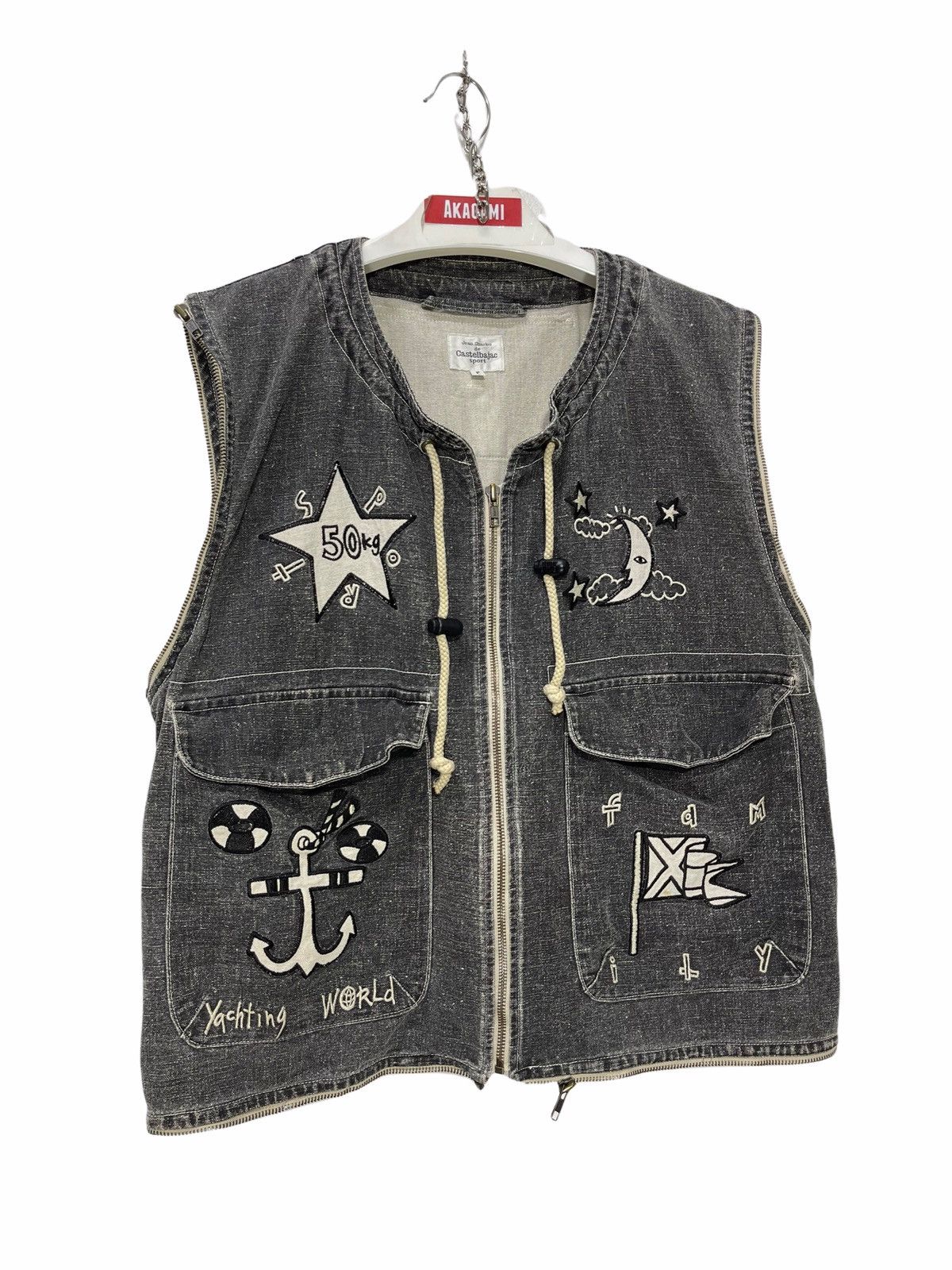 Jean Charles De Castelbajac Castelbajac Sports Denim Vest 17🟩 Size US L / EU 52-54 / 3 - 2 Thumbnail