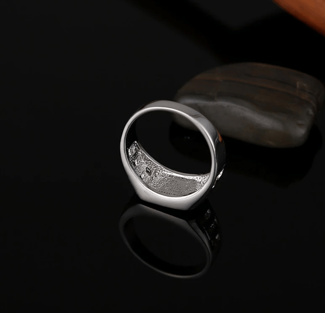 Other Black Enamel Ring Size ONE SIZE - 4 Thumbnail