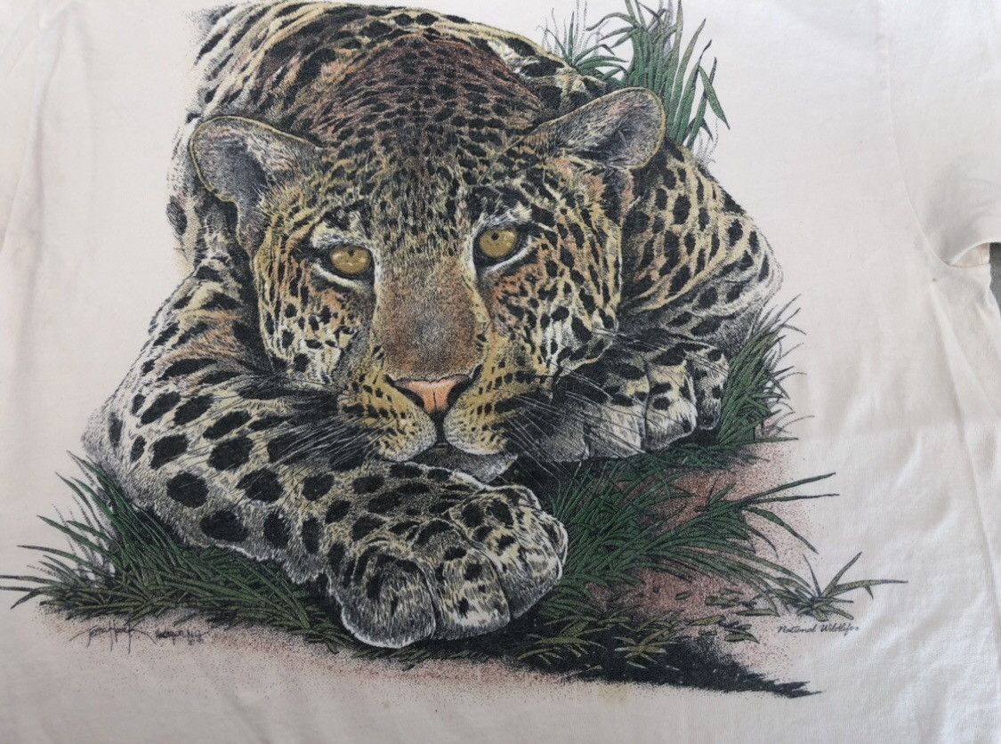 Other Vintage Tiger print t shirt 1991s (80s) Size US M / EU 48-50 / 2 - 2 Thumbnail