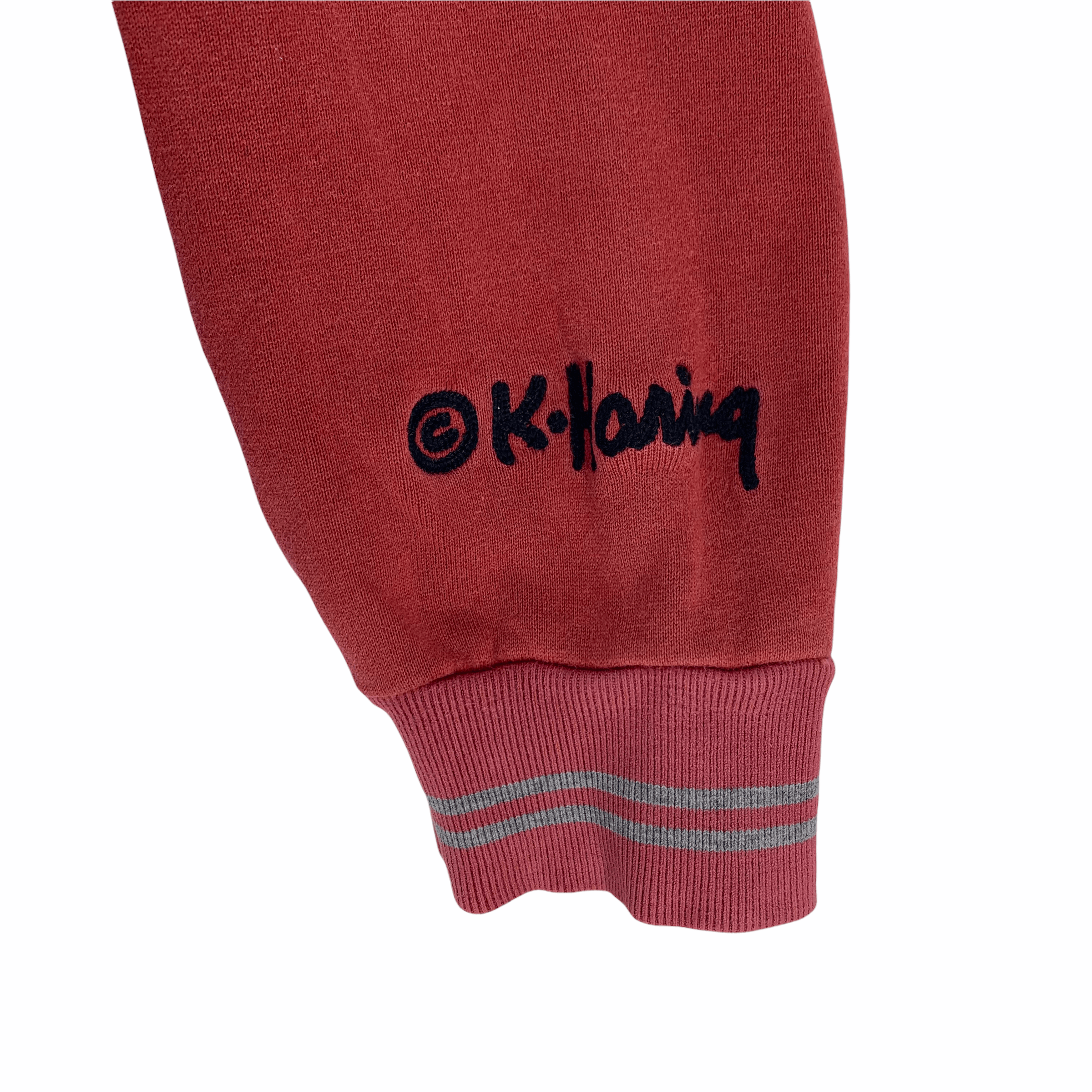 Keith Haring Keith Haring Freedom Zip Up Red Sweater Jacket #3179-39 Size US L / EU 52-54 / 3 - 6 Thumbnail