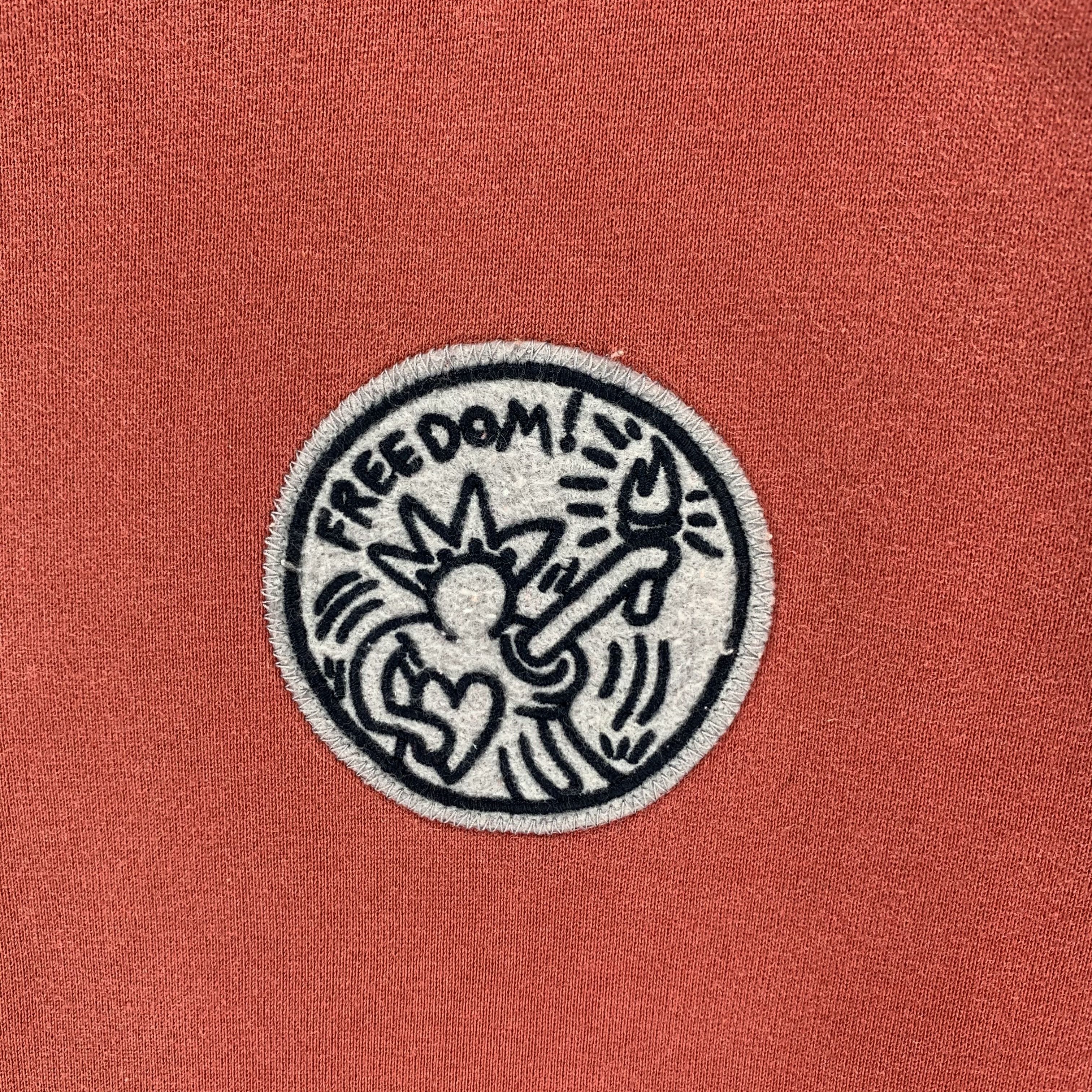 Keith Haring Keith Haring Freedom Zip Up Red Sweater Jacket #3179-39 Size US L / EU 52-54 / 3 - 3 Thumbnail
