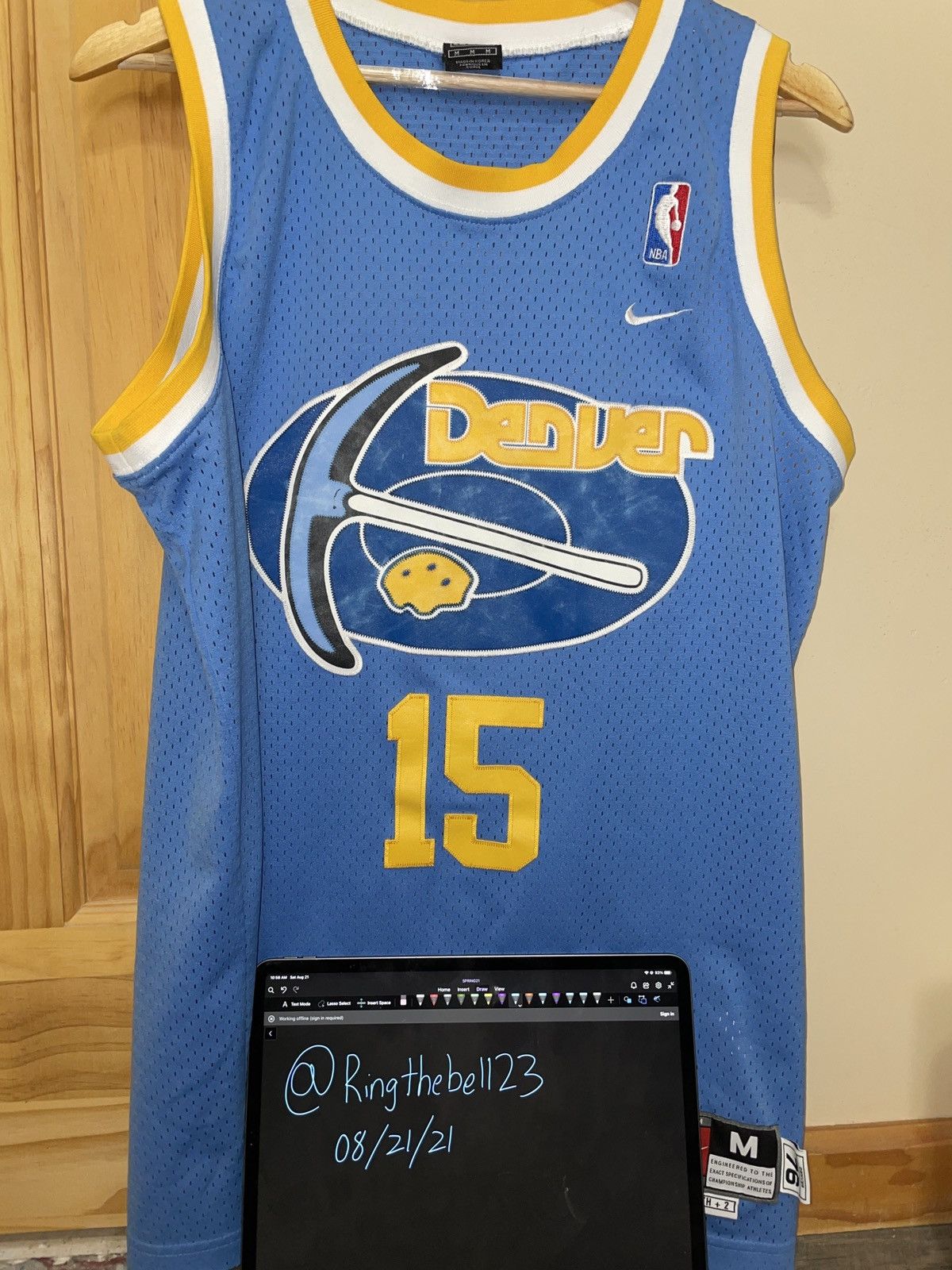 NBA × Nike × Vintage THROWBACK carmelo x nuggets Size US M / EU 48-50 / 2 - 1 Thumbnail