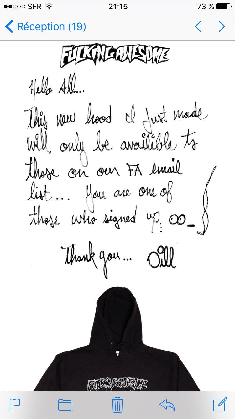 即発送♪Fucking Awesome/Faces Hoodie (Black) Fucking Awesome FA Faces Hoodie Limited Édition | Grailed