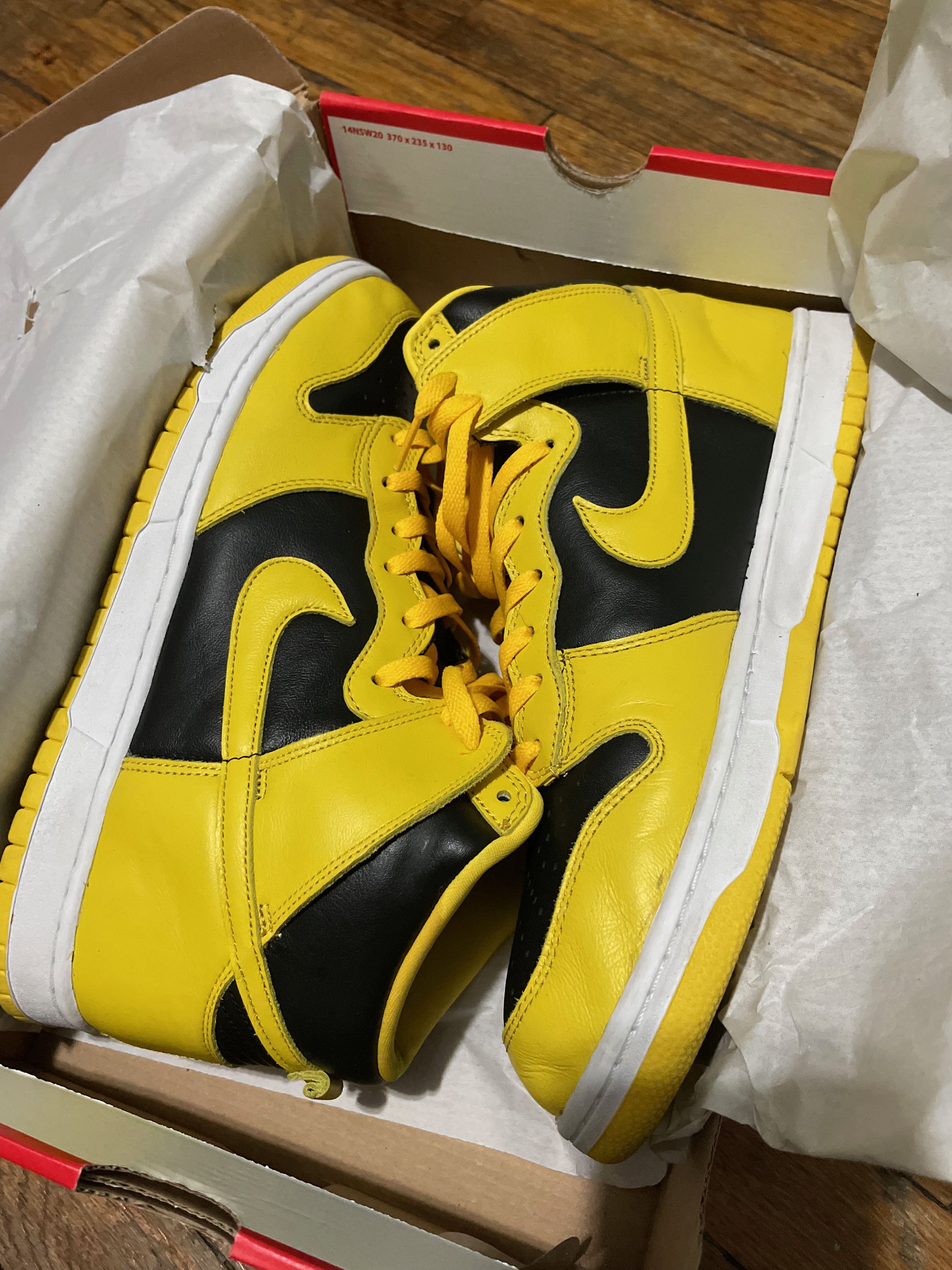 Nike FINAL PRICE DROP dunk high varsity maize Grailed