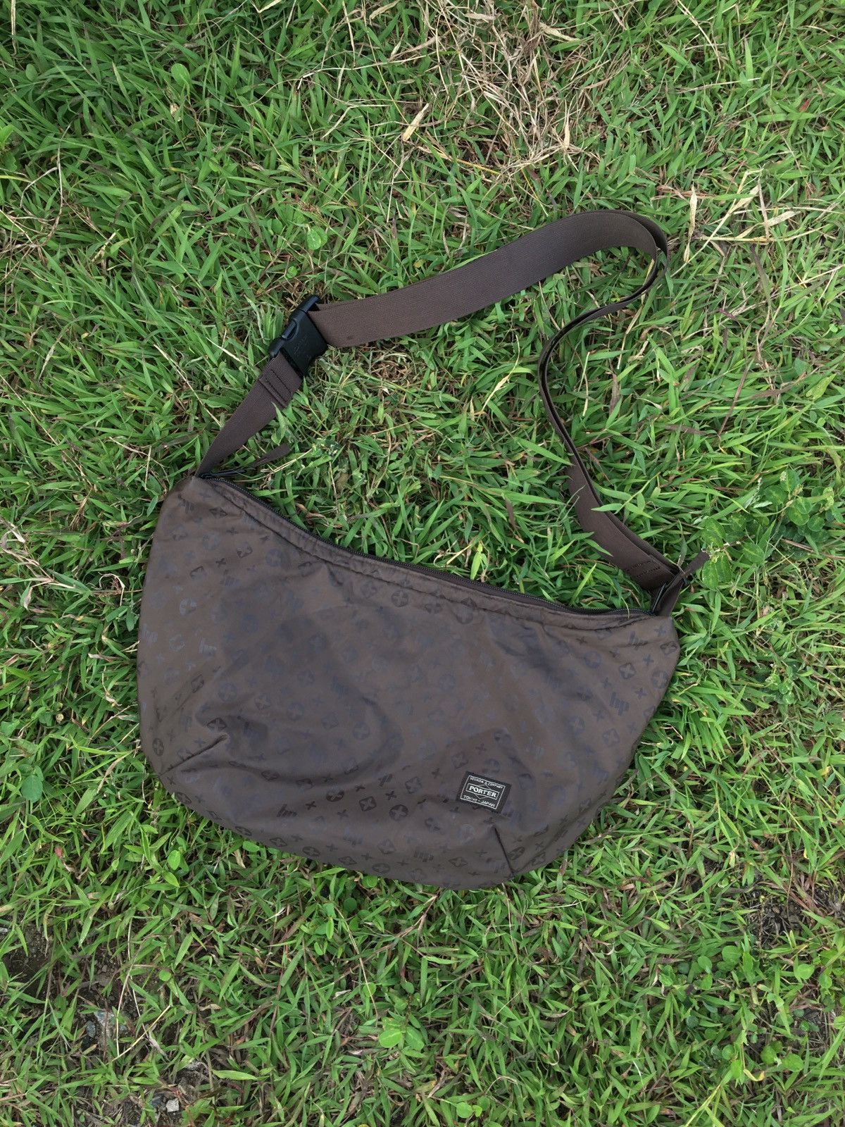 Head Porter Head Porter brownie monogram sling bag Grailed