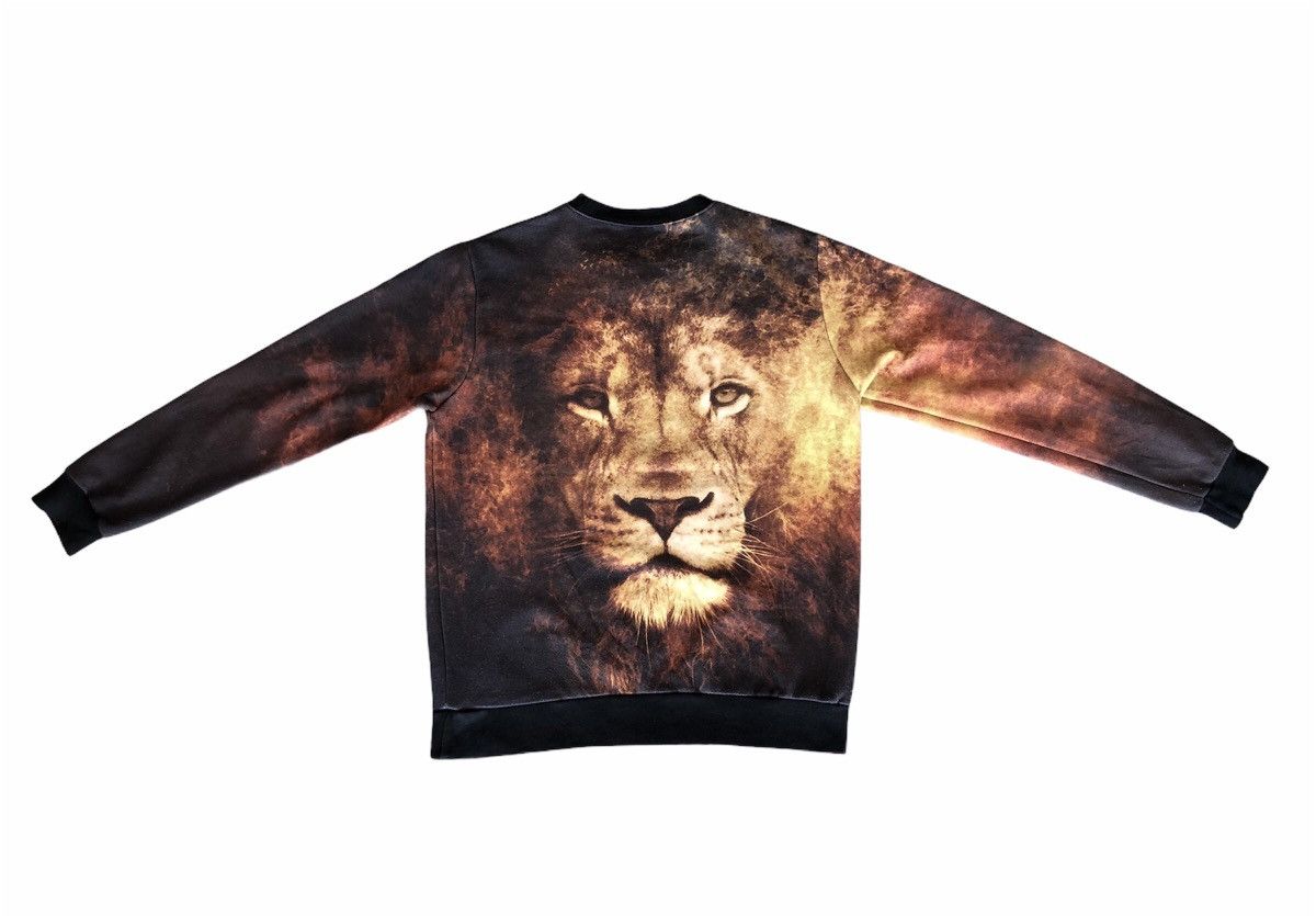 Handmade Vintage Sweatshirt Lion Handmate Item Full Print Mirror Size US L / EU 52-54 / 3 - 4 Thumbnail