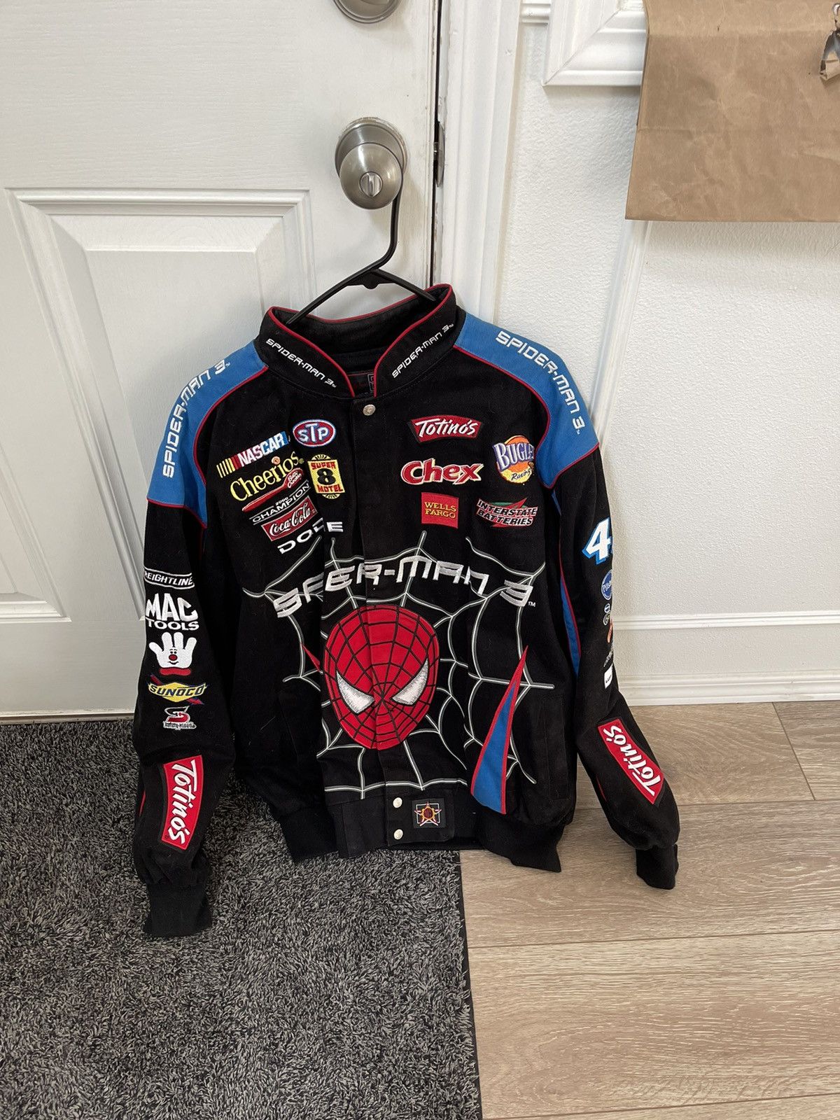 NASCAR Super clean NASCAR Spider-Man 3 racing jacket | Grailed