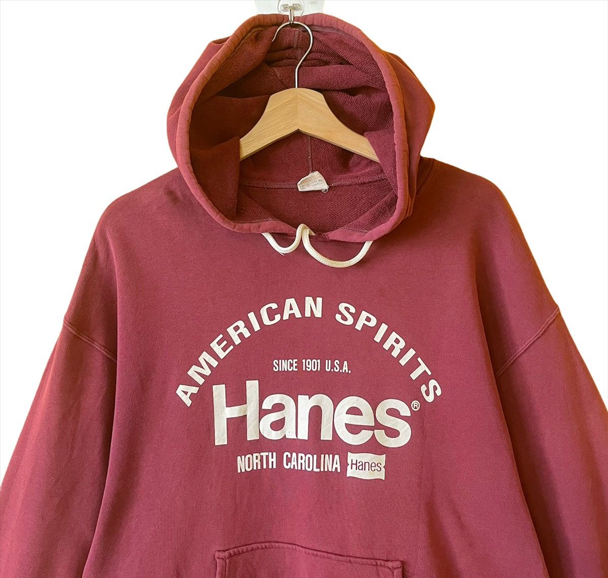 Hanes Vintage 90’s Hanes Big Logo Crewneck Hoodies Size M Size US M / EU 48-50 / 2 - 4 Thumbnail