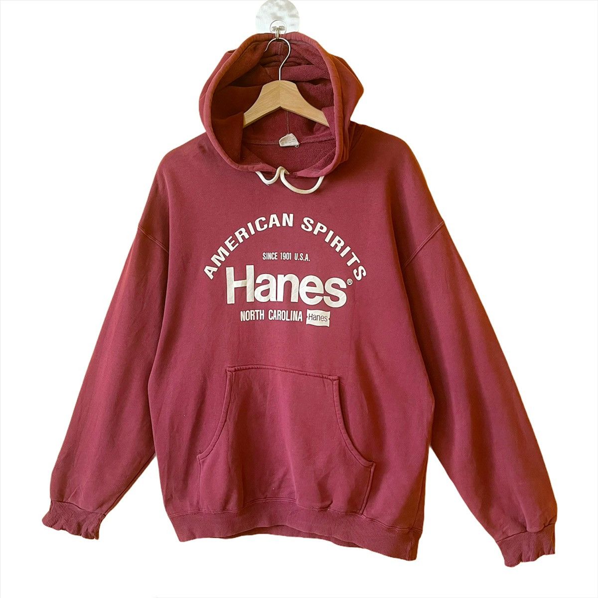 Hanes Vintage 90’s Hanes Big Logo Crewneck Hoodies Size M Size US M / EU 48-50 / 2 - 3 Thumbnail