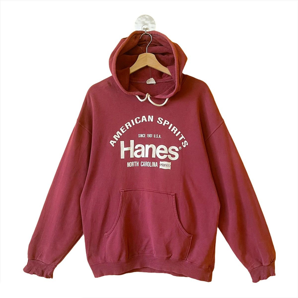 Hanes Vintage 90’s Hanes Big Logo Crewneck Hoodies Size M Size US M / EU 48-50 / 2 - 1 Thumbnail