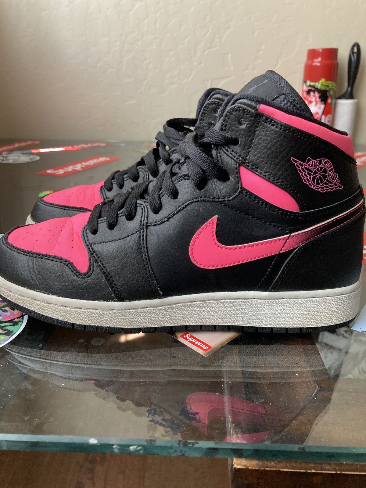 Jordan Brand Air Jordan 1 Retro High GS Black Hyper Pink Grailed