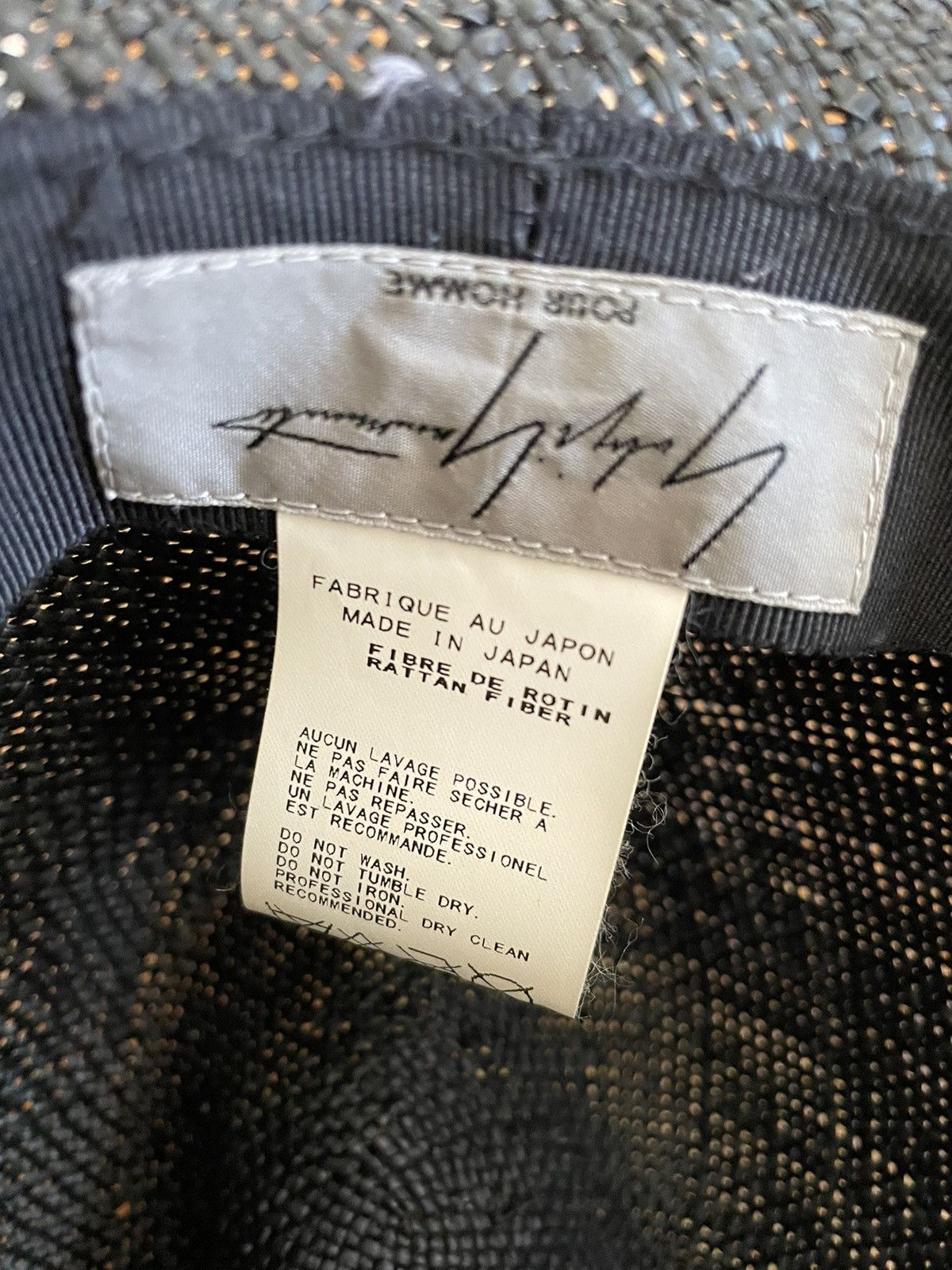 Yohji Yamamoto Yohji Yamamoto Rattan Fiber Hat Size ONE SIZE - 4 Thumbnail