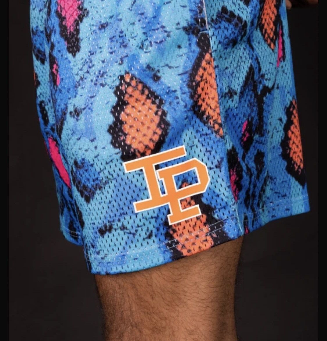 Inaka Power Blue Python Shorts Size 2024 Medium