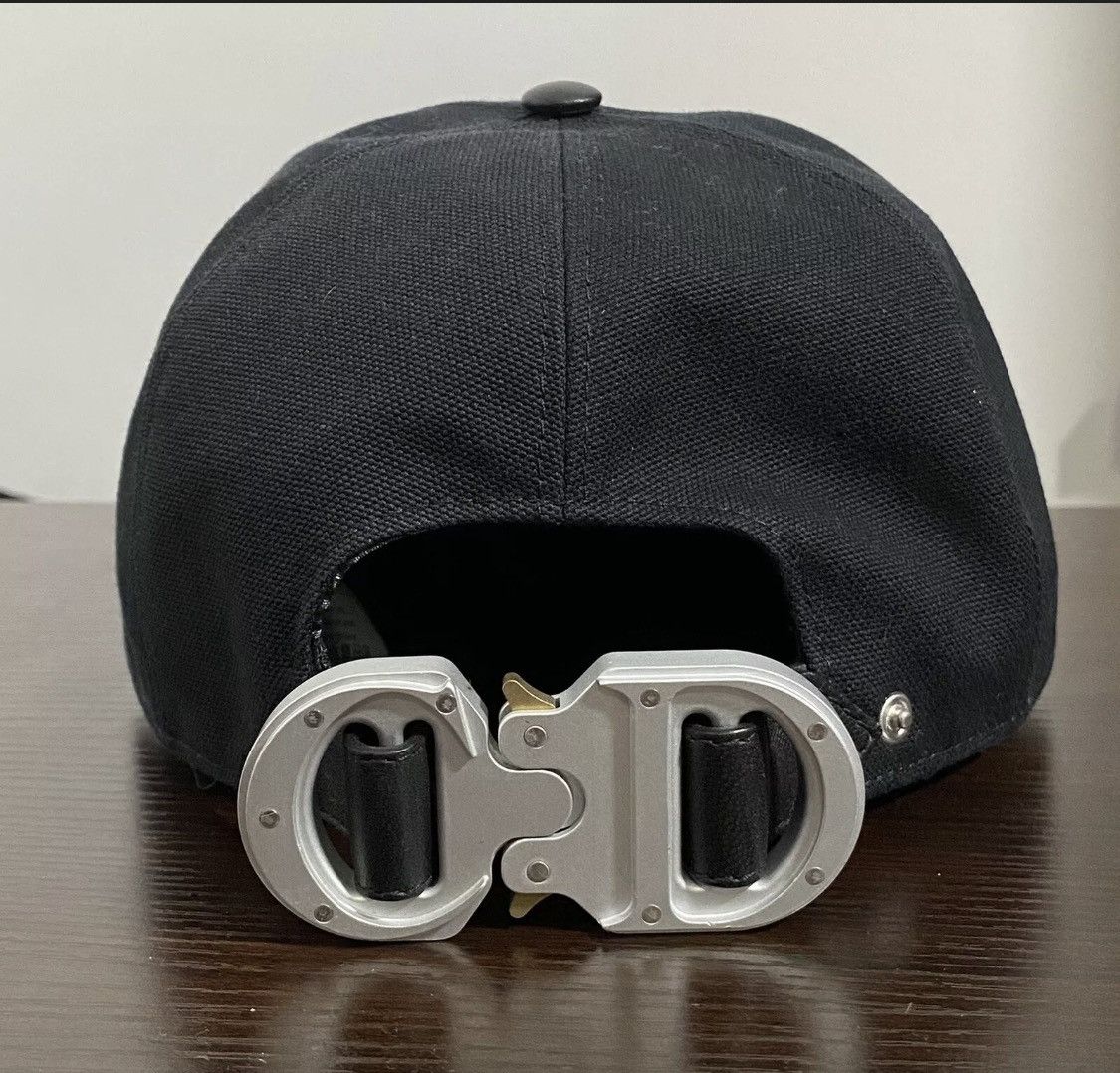 image of Christian Dior Homme Alyx Baseball Cap Canvas Medium in Black, Men's