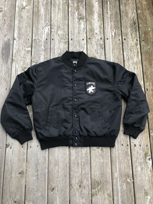 正規販売代理店 STUSSY JACKET 21AW SURFMAN STADIUM スタジャン ...