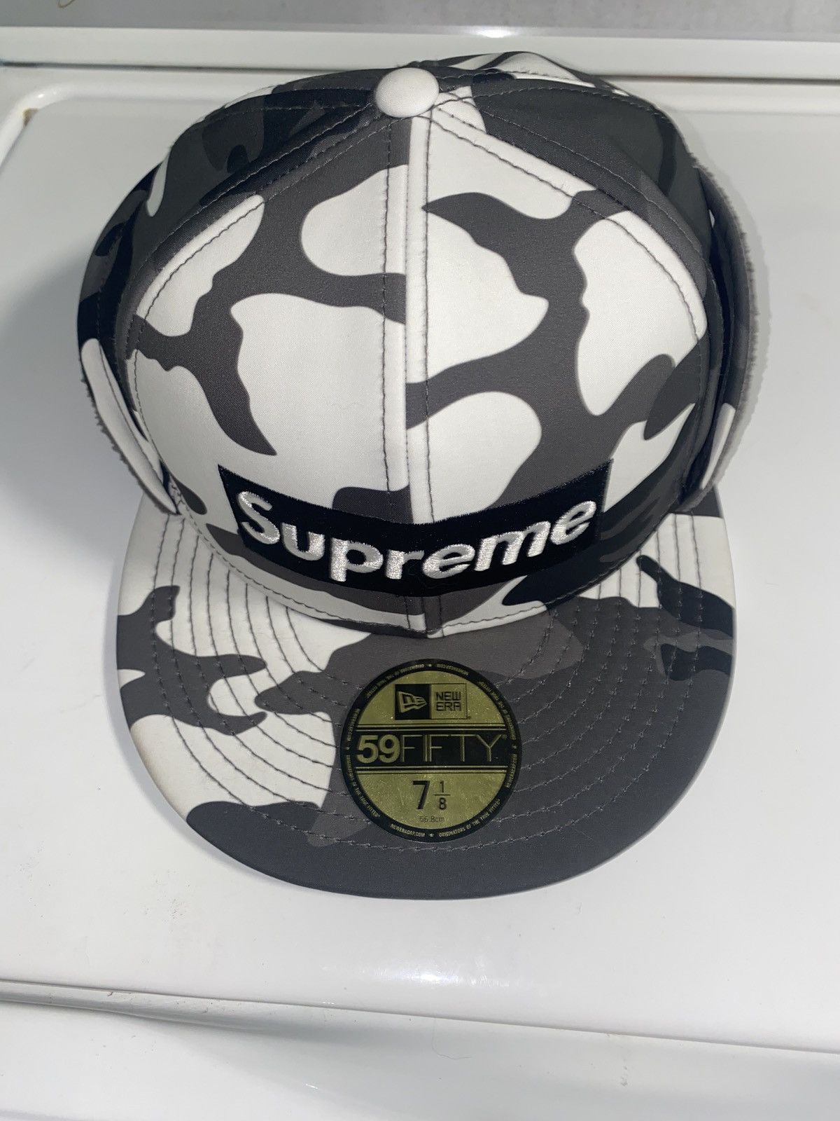 New Era × Supreme Supreme Windstopper earflap box logo new era | Grailed