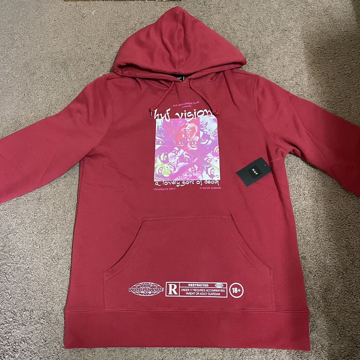 Huf Huf worldwide lovely sort pullover hoodie Size US M / EU 48-50 / 2 - 2 Thumbnail