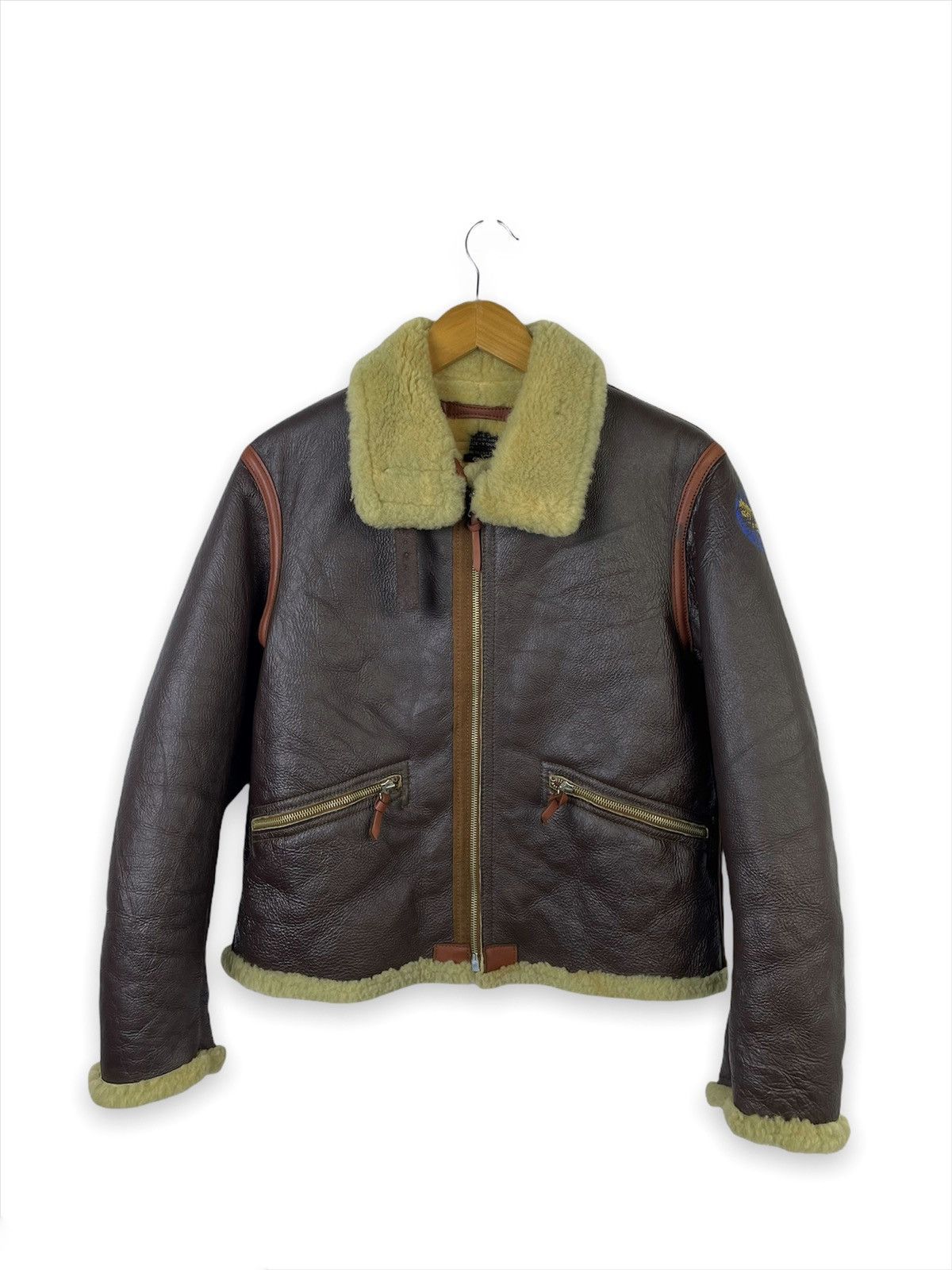 The Real McCoy's 🔥Vintage The Real Mccoy's D-1 USAAF Sheepskin Jacket ...