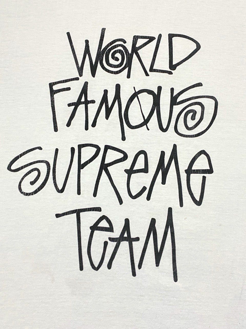 Stussy × Supreme 2001 World Famous Supreme Team T-shirt | Grailed