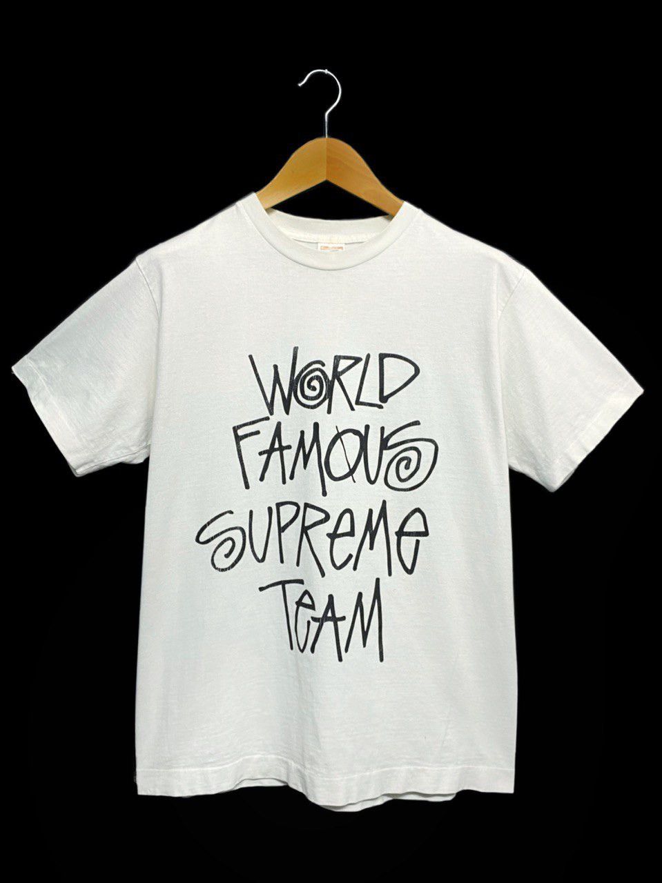 Stussy × Supreme 2001 World Famous Supreme Team T-shirt | Grailed