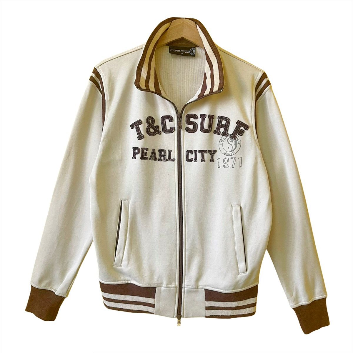 Japanese Brand Vintage TnC Hawaii Pearl City Surf Big Logo Sweater Size M Size US M / EU 48-50 / 2 - 1 Thumbnail