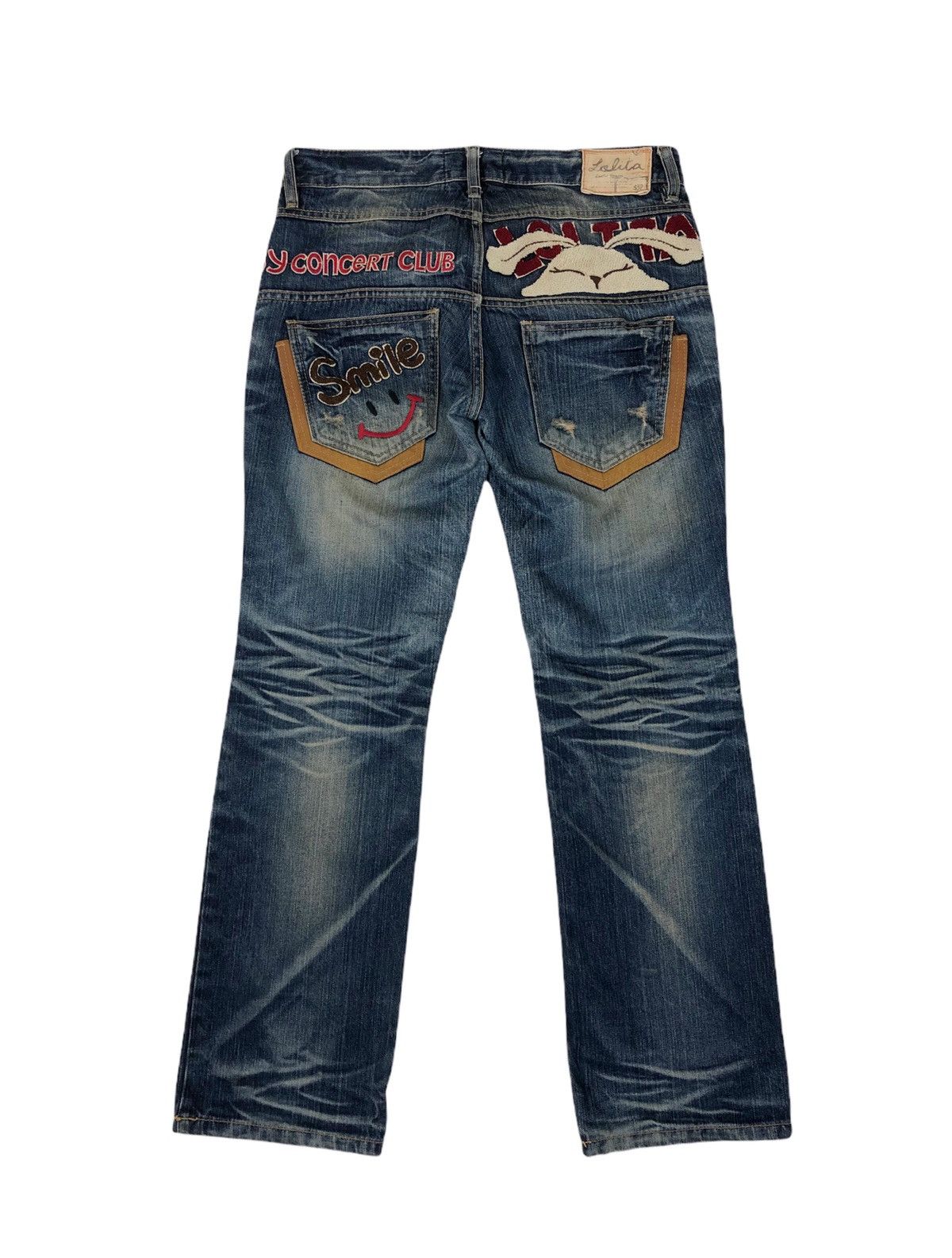 Japanese Brand Lolita Distressed Denim Jeans