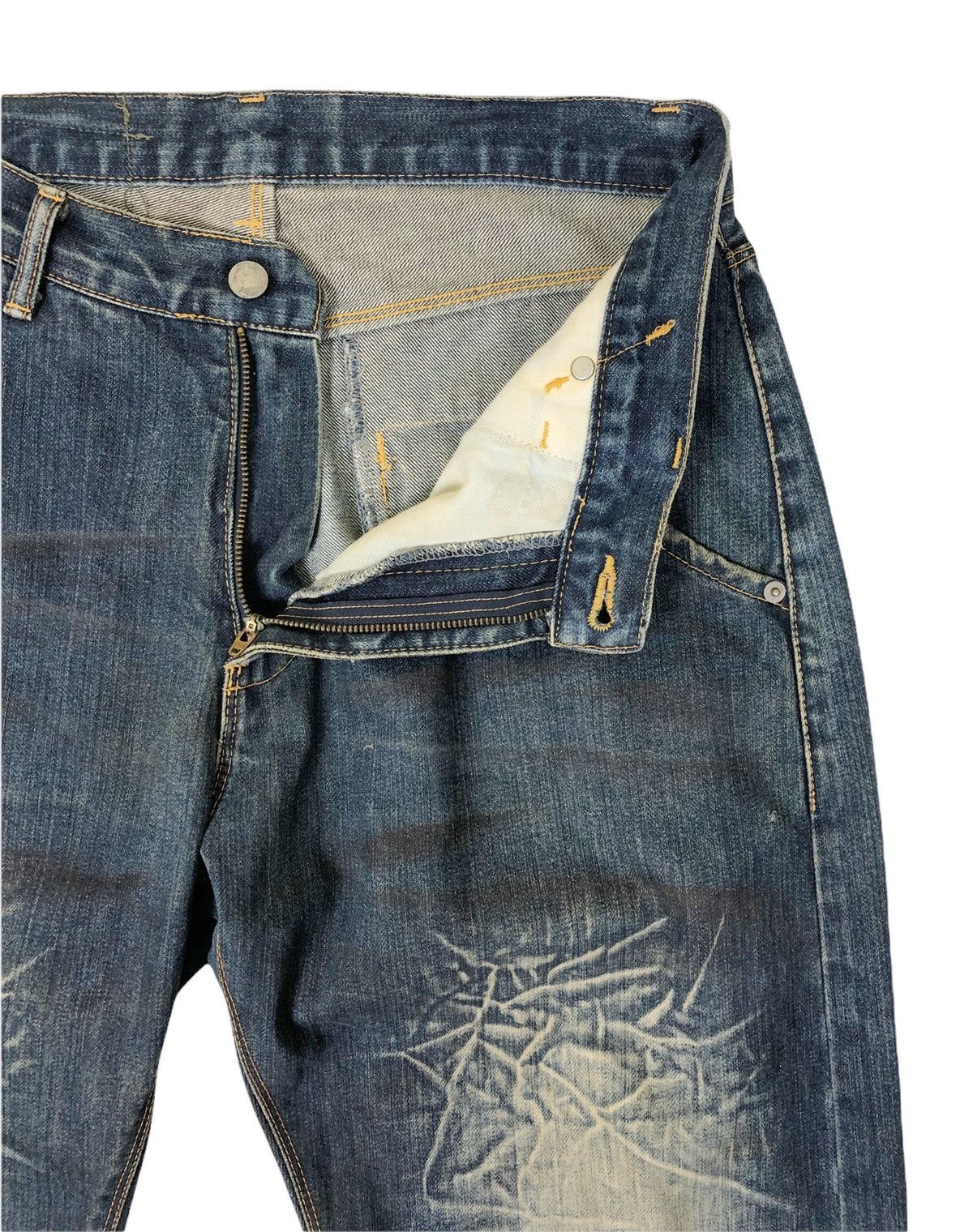 BAL × Japanese Brand Japanese Brand Bal Distressed Denim Jeans Size US 32 / EU 48 - 7 Thumbnail
