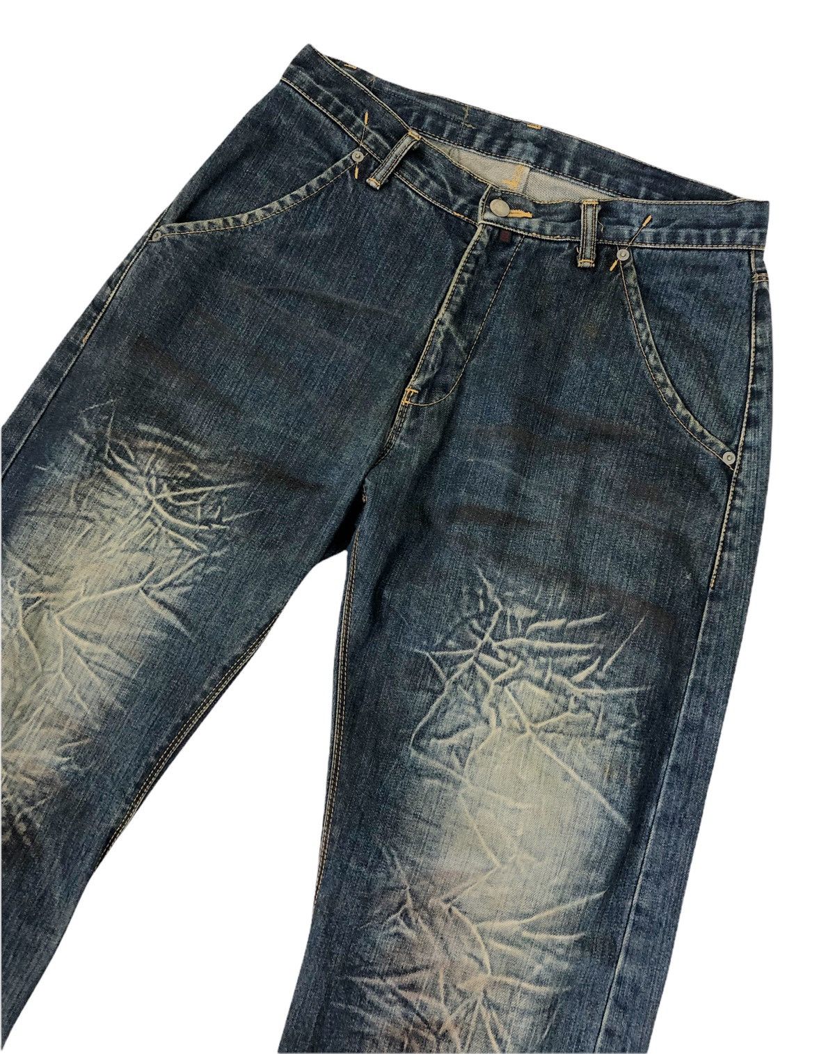 BAL × Japanese Brand Japanese Brand Bal Distressed Denim Jeans Size US 32 / EU 48 - 5 Thumbnail